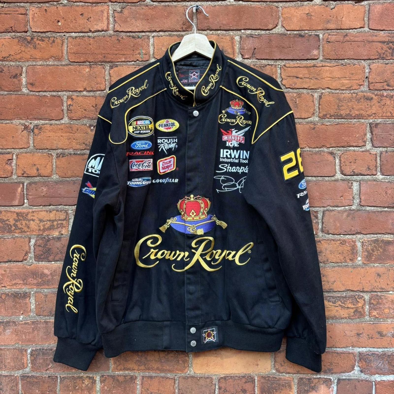 JH Design vintage JH design crown royal nascar jacket 90s L Size US L / EU 52-54 / 3 - 6 Thumbnail