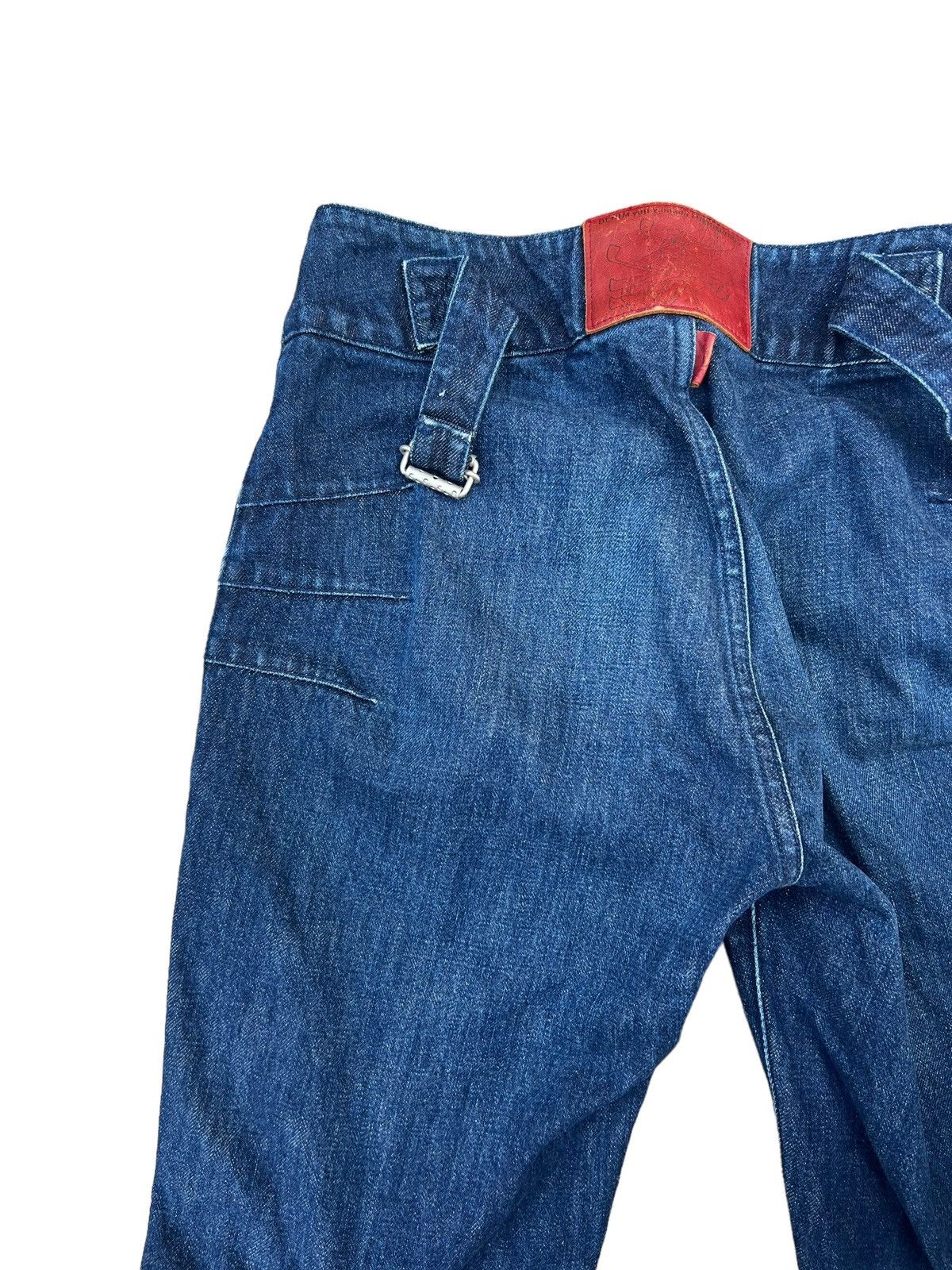 Vintage Vintage Yuji Yamada Furnishings Cinch Back Denim Jeans Size US 30 / EU 46 - 12 Thumbnail