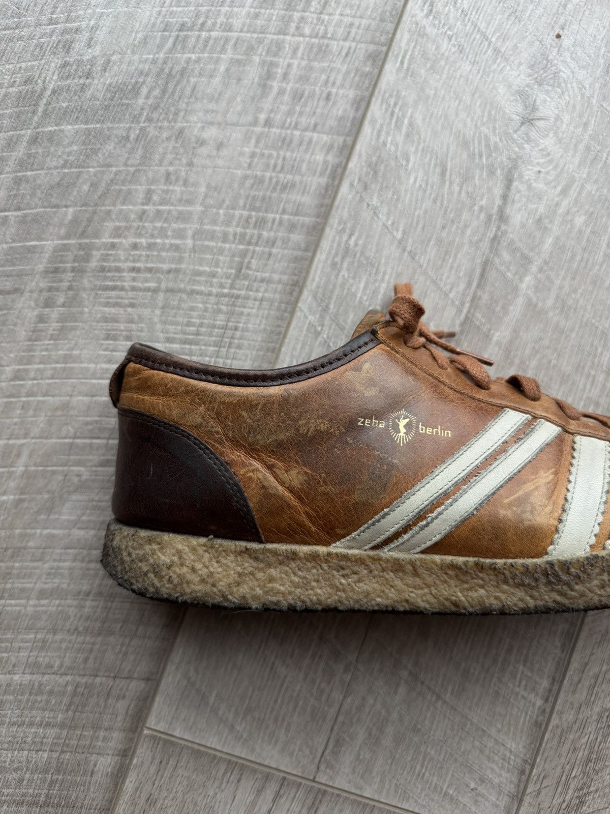 Japanese Brand Zeha Berlin Leather Sneakers Brown Vintage Retro Size EU 41 Size US 8 / EU 41 - 10 Thumbnail