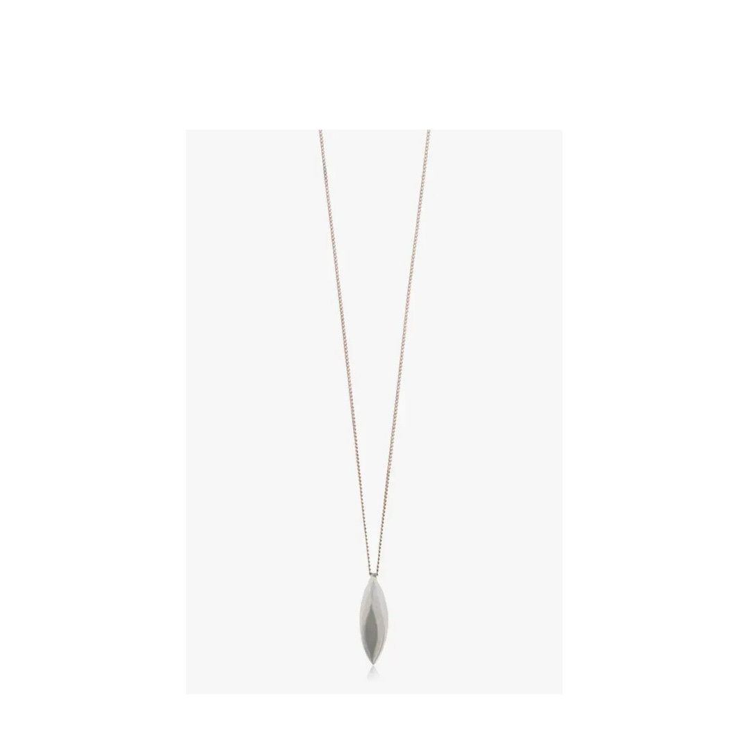 Saint Laurent Paris o1b1hav111124 Size: OS / Long Oval Charm Necklace in Silver Size ONE SIZE - 1 Thumbnail