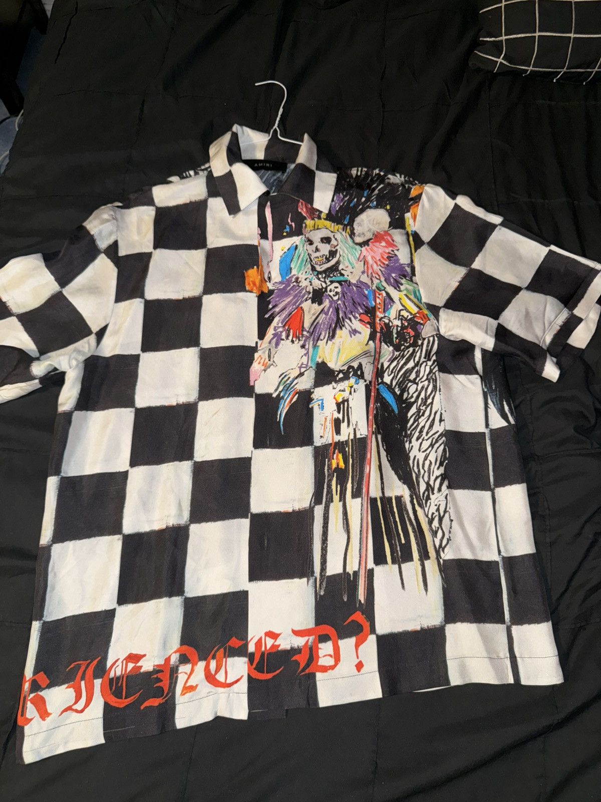 Amiri × Wes Lang Amiri x Wes Lang Silk Press Skull Shirt Size US L / EU 52-54 / 3 - 1 Thumbnail