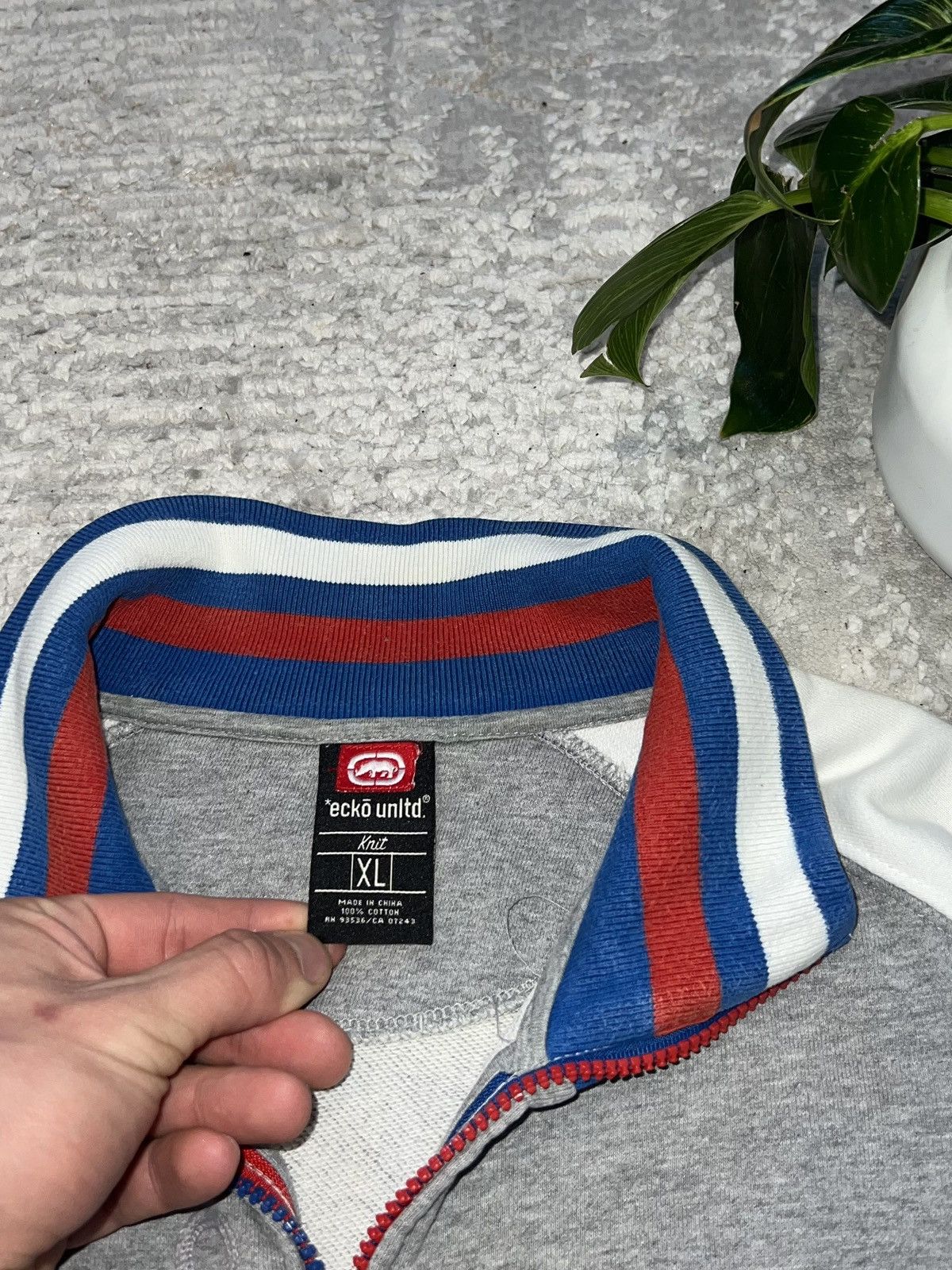 Ecko Unltd. × Japanese Brand ECKO UNLTD VINTAGE 90S ZIP SWEATSHIRT BOXY FIT Y2K CREWNECK Size US XL / EU 56 / 4 - 7 Thumbnail