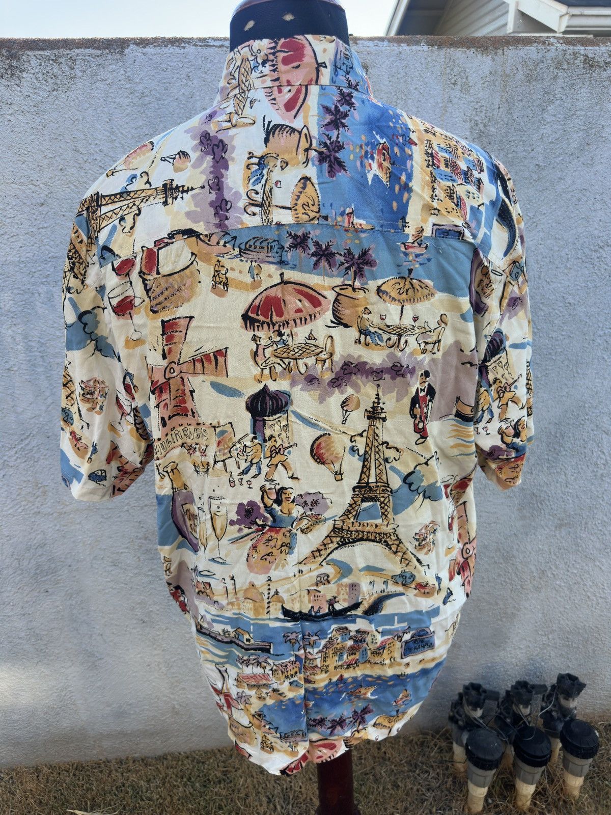 Kahala VTG Kahala John Severson Men's M Paris Venice Eiffel Tower Size US M / EU 48-50 / 2 - 2 Thumbnail