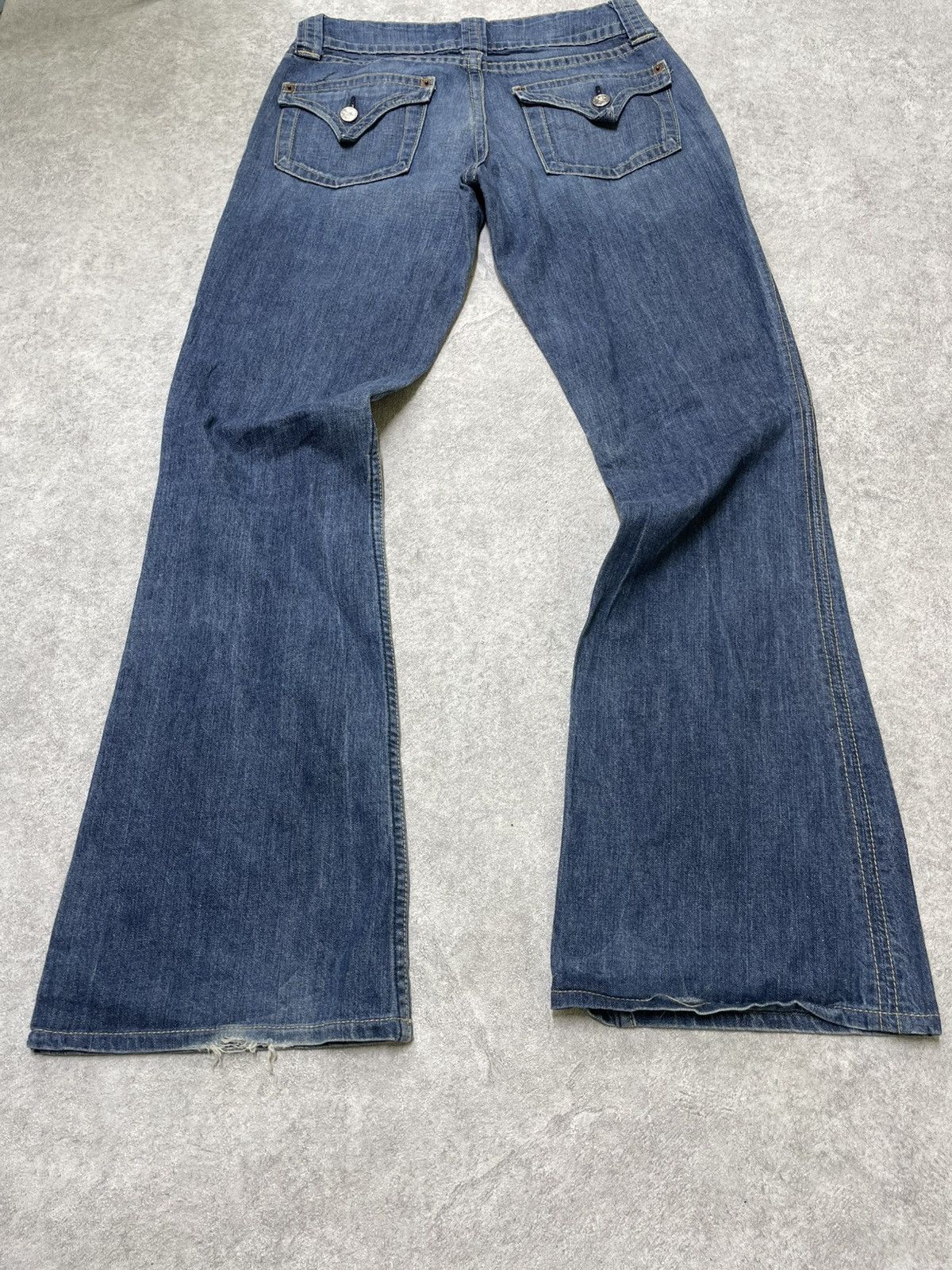 If Six Was Nine × Le Grande Bleu (L.G.B.) × Tornado Mart Flared Denim Jeans - LGB / If Six Was Nine Energy Size US 27 - 5 Thumbnail