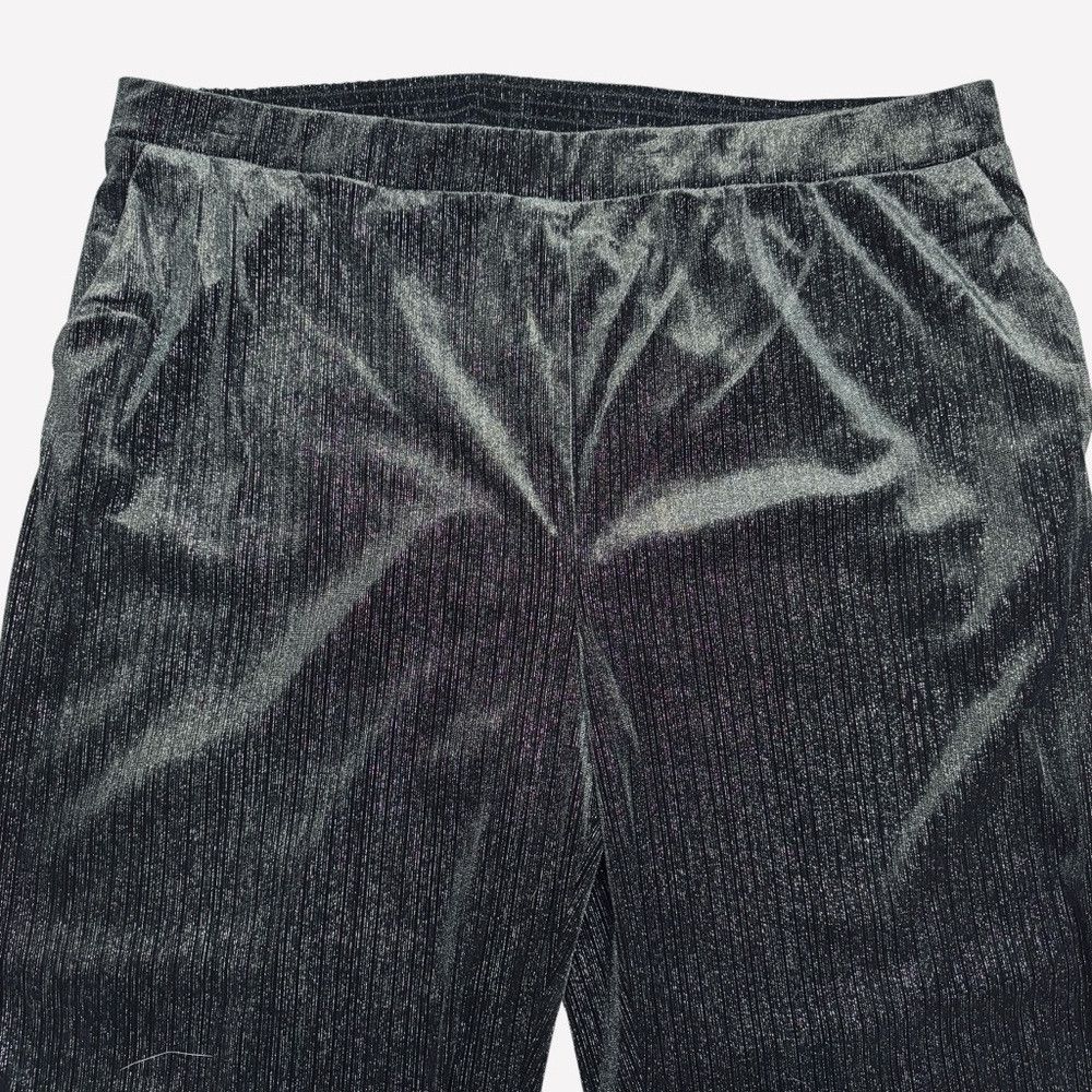 Vince Camuto NWT New Vince Camuto Velour Black With Silver Stripes Pants Size 42" / US 20 - 3 Thumbnail
