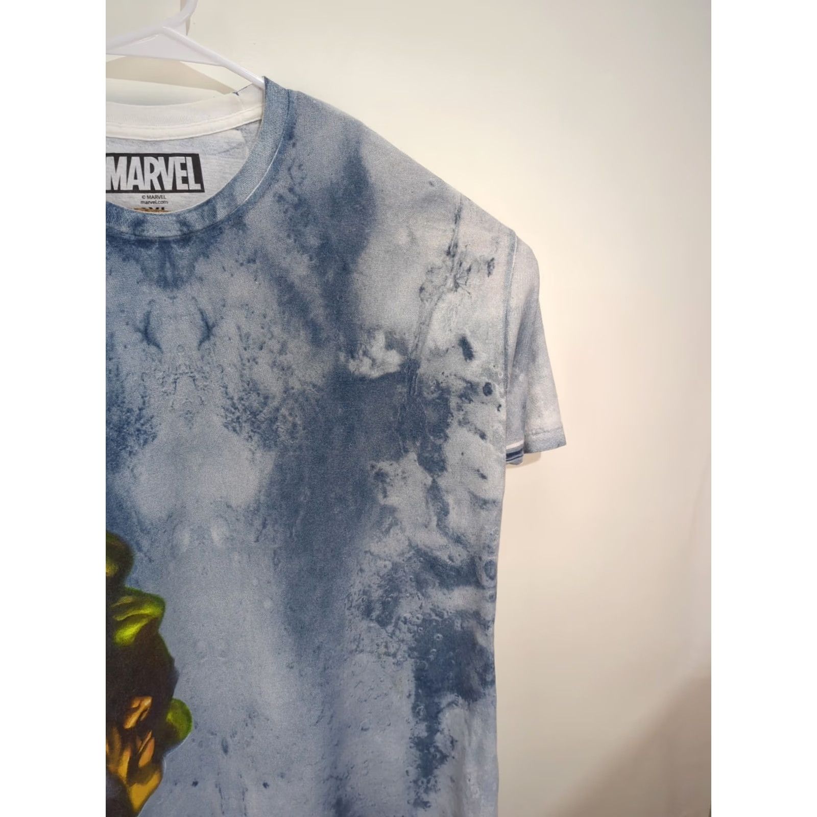 Vintage VINTAGE Marvel Avengers T-Shirt 2XL Blue Tie Dye Iron Man Thor Hulk Profiles Shirt Mens Regular Short Sleeve Graphic Print Marvel Universe Size US XXL / EU 58 / 5 - 5 Thumbnail