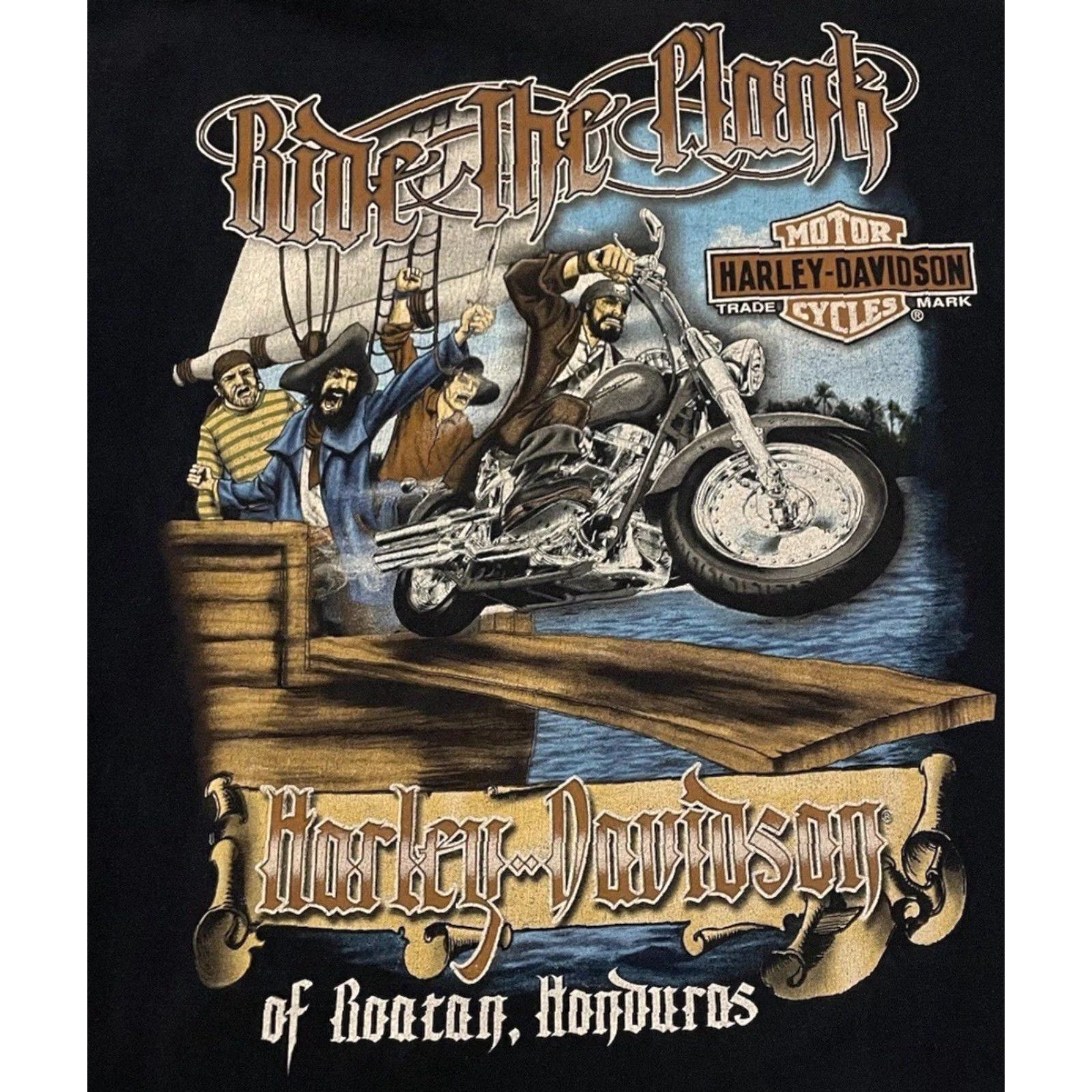 Harley Davidson VINTAGE Harley Davidson Shirt 3XL Navy Blue Harley Davidson Biker Grunge 90s Y2K Hawaii? Size US XXL / EU 58 / 5 - 3 Thumbnail