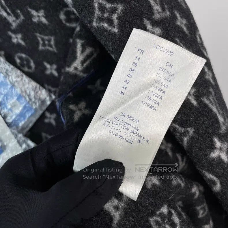 Louis Vuitton Louis Vuitton Black wool coat Size XS / US 0-2 / IT 36-38 - 9 Thumbnail
