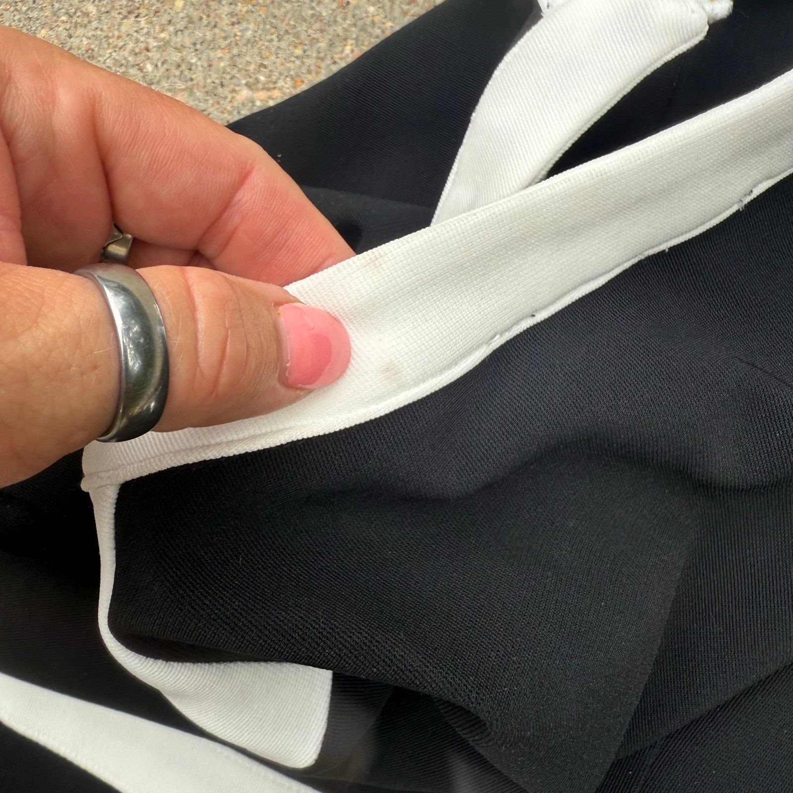 Boston Proper Boston Proper Beyond Travel Color Block Black White Jacket S Size S / US 4 / IT 40 - 8 Thumbnail