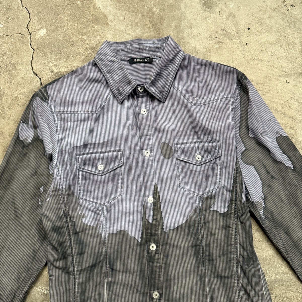 If Six Was Nine Absolut Joy Avant Garde Gray Button Ups Shirt Size US M / EU 48-50 / 2 - 3 Thumbnail