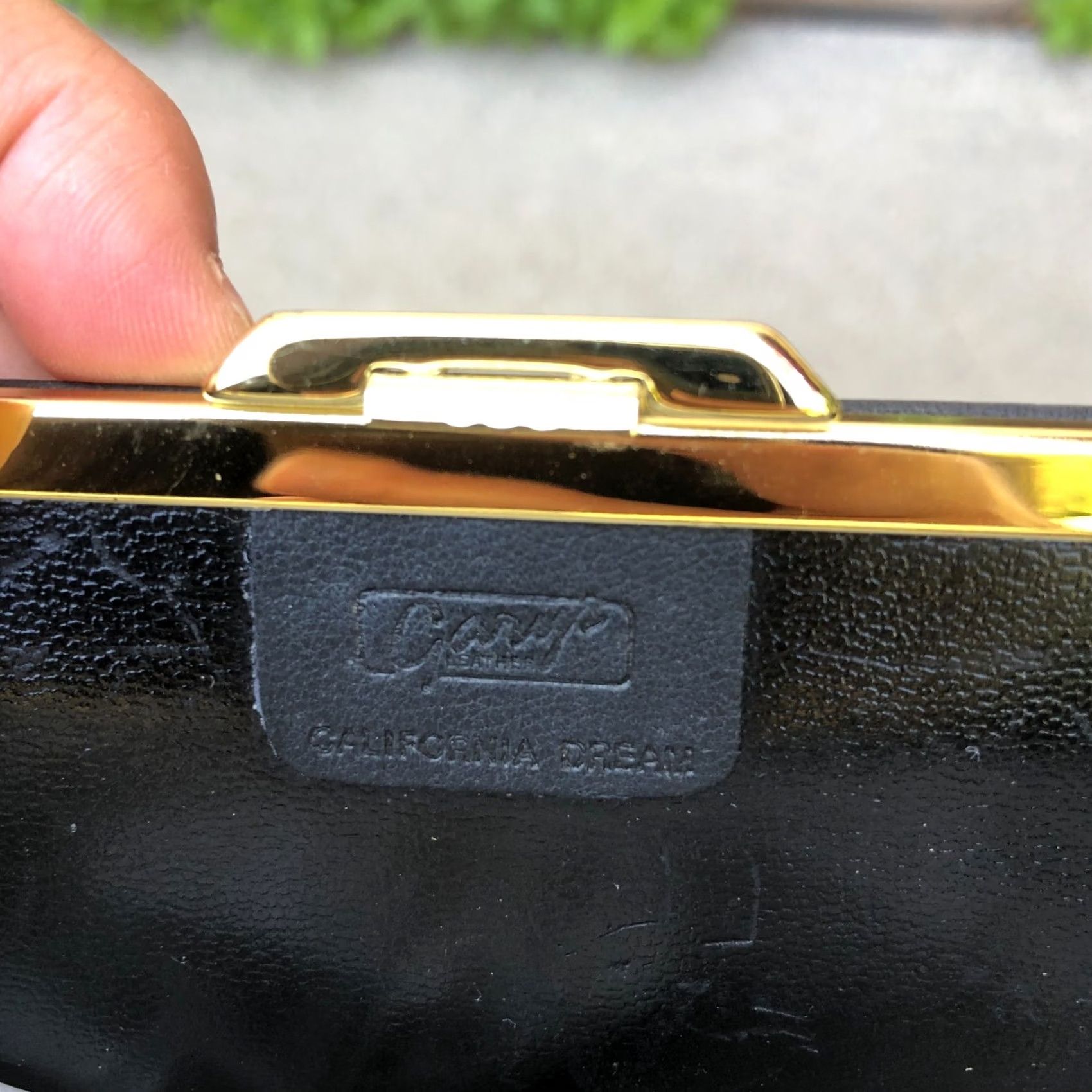 Vintage VINTAGE Gary's Wallet California Dream Leather Purse Card Coin Purse 6.75" W x 3.5" H Black Womens One Size Size ONE SIZE - 7 Thumbnail