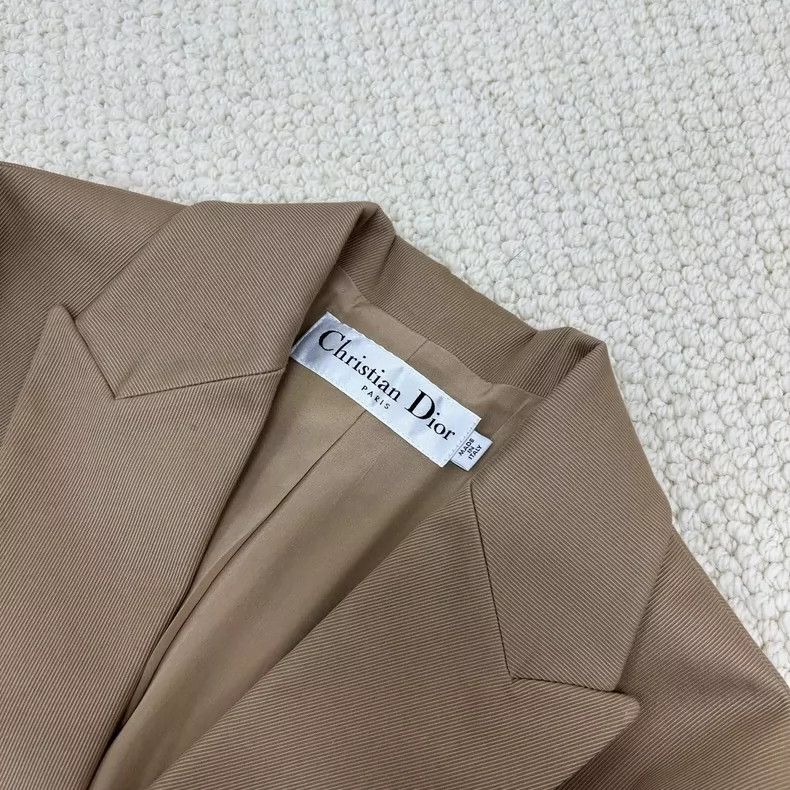 Dior Dior Khaki long-sleeved lapel suit Size XS / US 0-2 / IT 36-38 - 2 Thumbnail