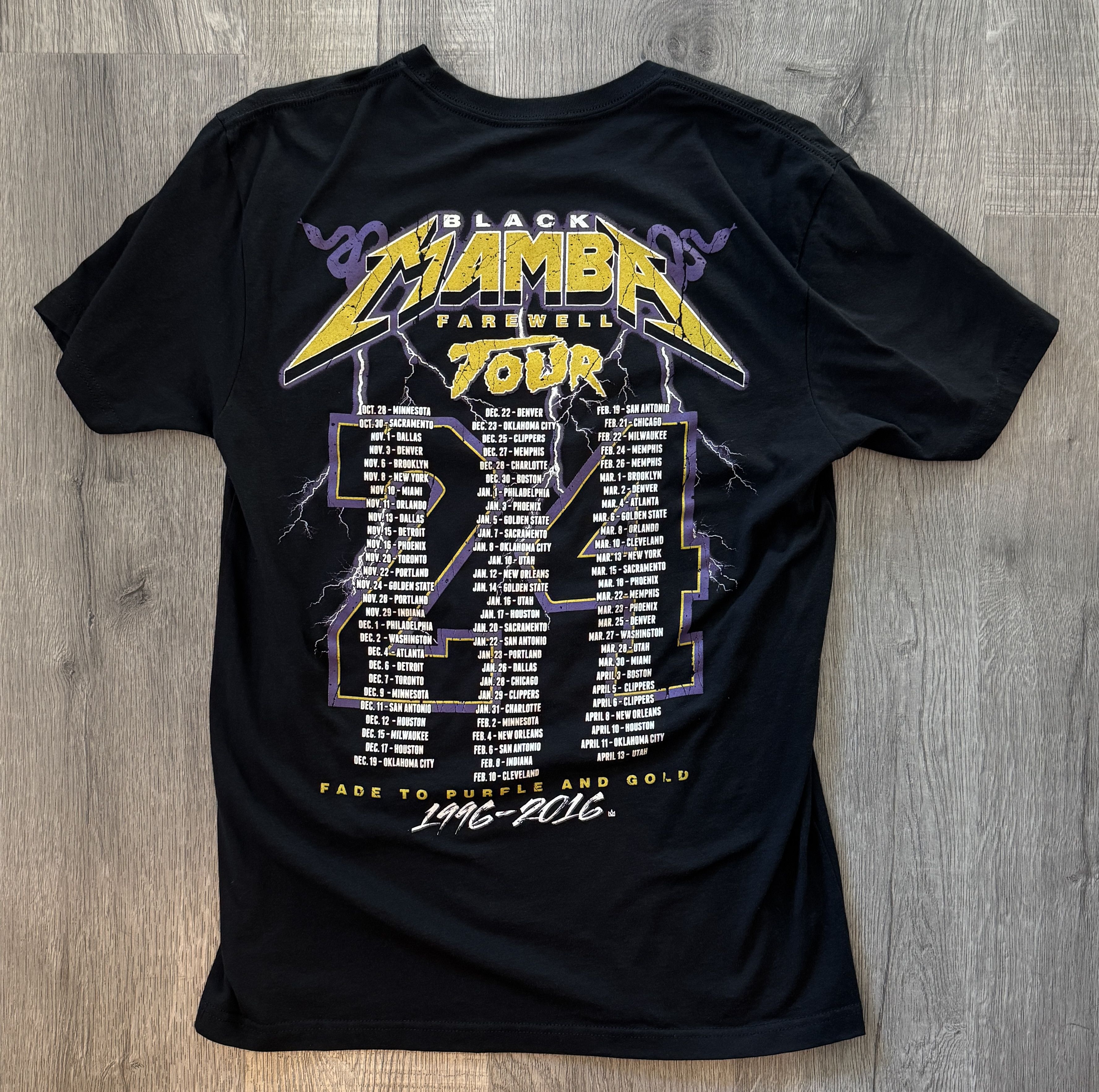 NBA Kobe Bryant Farewell Tour Black Mamba Tee M Size US M / EU 48-50 / 2 - 2 Thumbnail