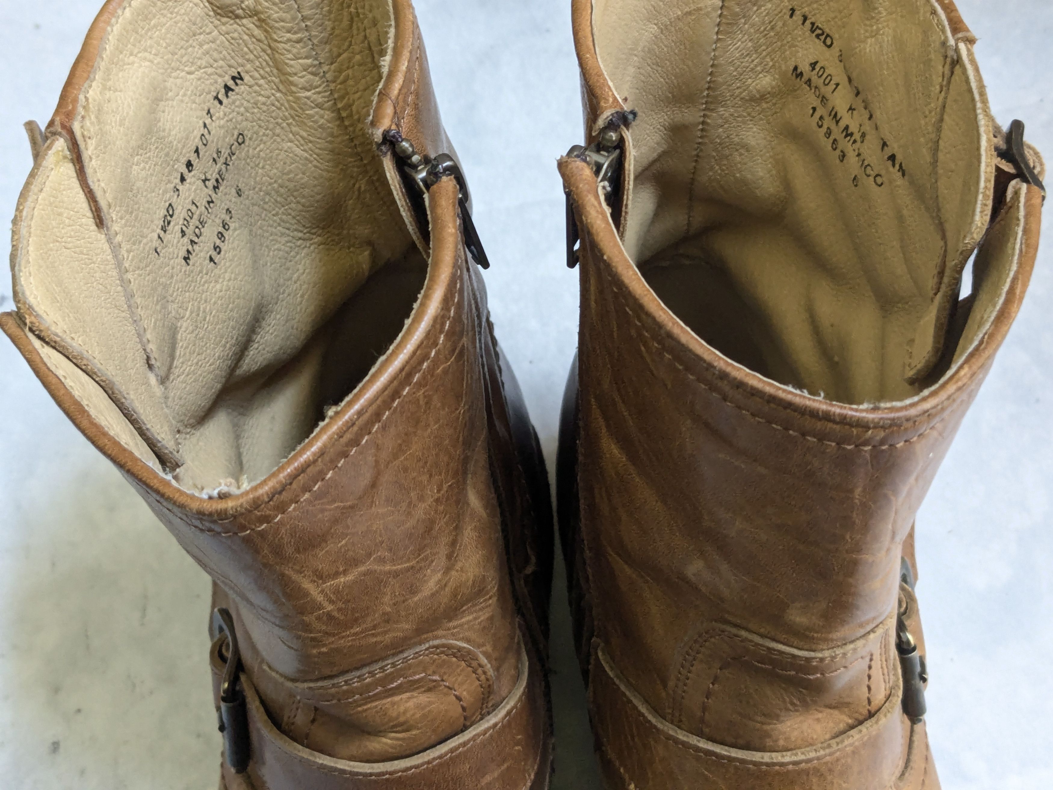 Frye Frye Engineer Boots Brown Leather 11.5 Motorcycle Biker Size US 11.5 / EU 44-45 - 7 Thumbnail