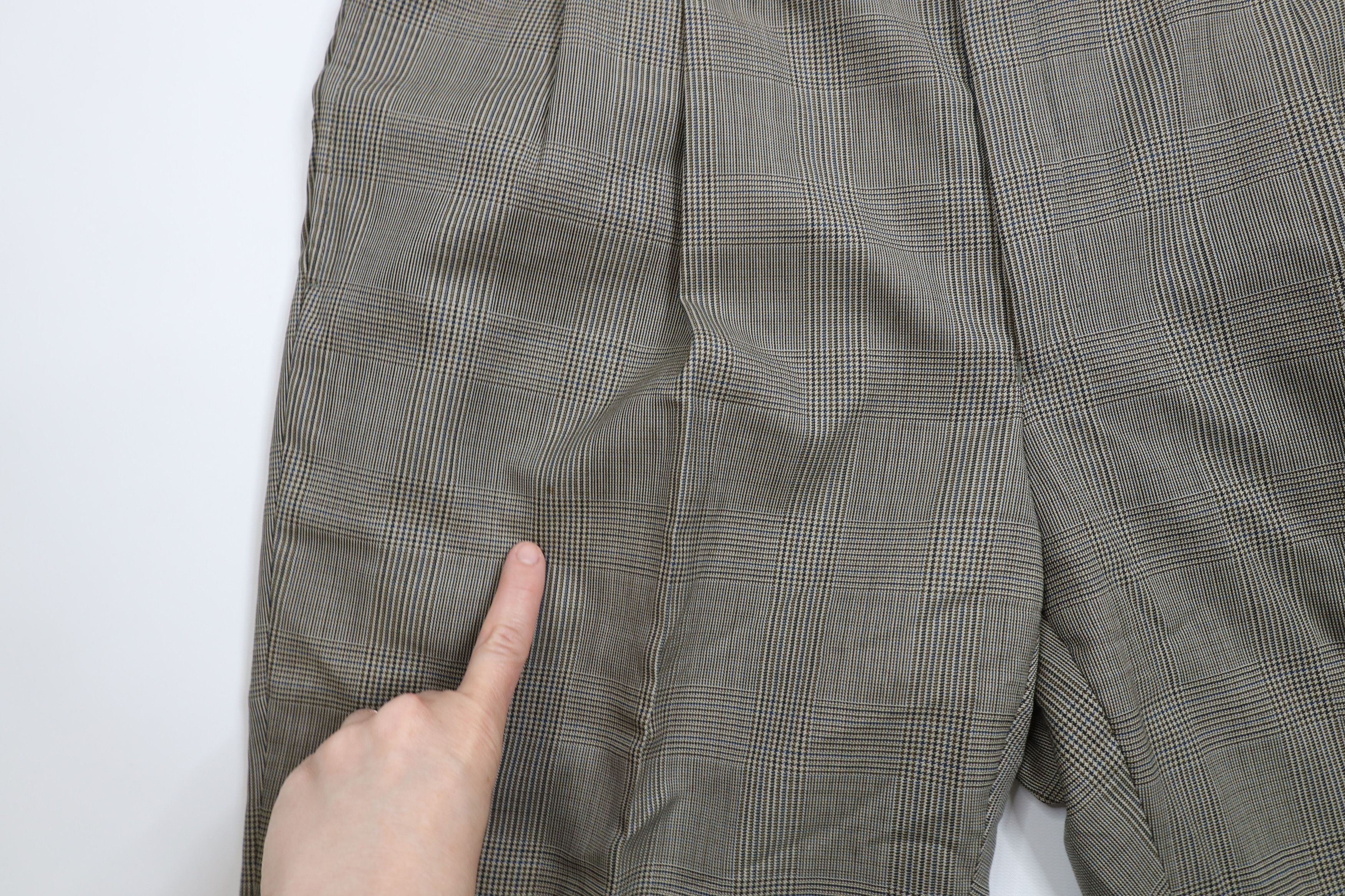 Vintage Vintage 90s Streetwear Houndstooth Wide Leg Chino Pants Size US 38 / EU 54 - 5 Thumbnail