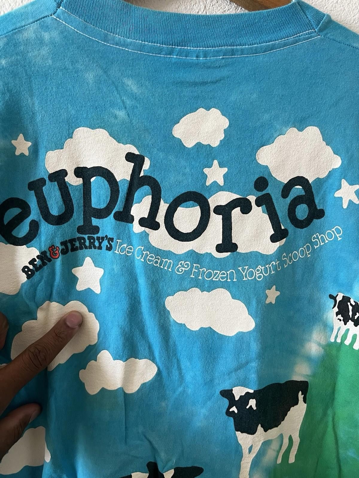 Liquid Blue Vintage Ben And Jerry’s Liquid Blue Cow Tie Dye Shirt XXL Size US XL / EU 56 / 4 - 6 Thumbnail
