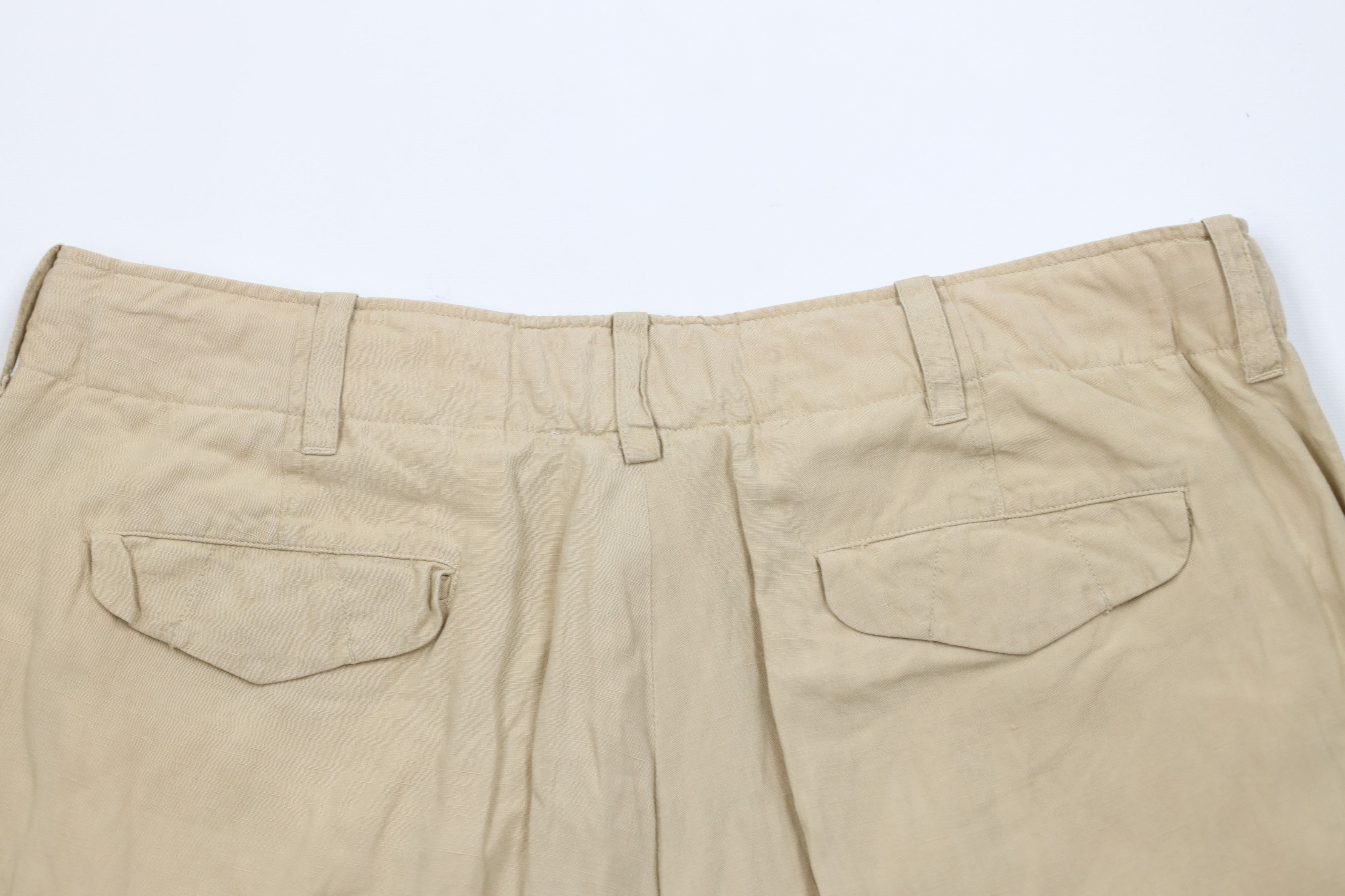 Ralph Lauren Vintage Ralph Lauren Above Knee Linen Chino Shorts Beige Size US 34 / EU 50 - 11 Thumbnail