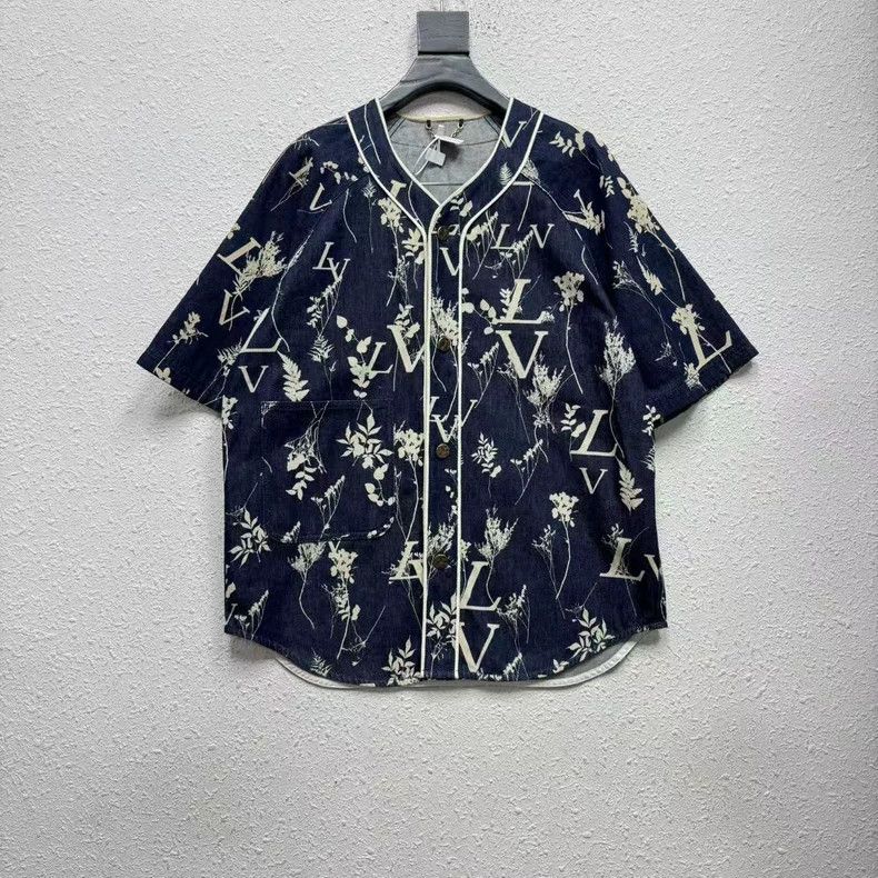 Louis Vuitton Louis Vuitton Wheat Spike Print Full Print Denim Classic Sh Size US L / EU 52-54 / 3 - 1 Thumbnail