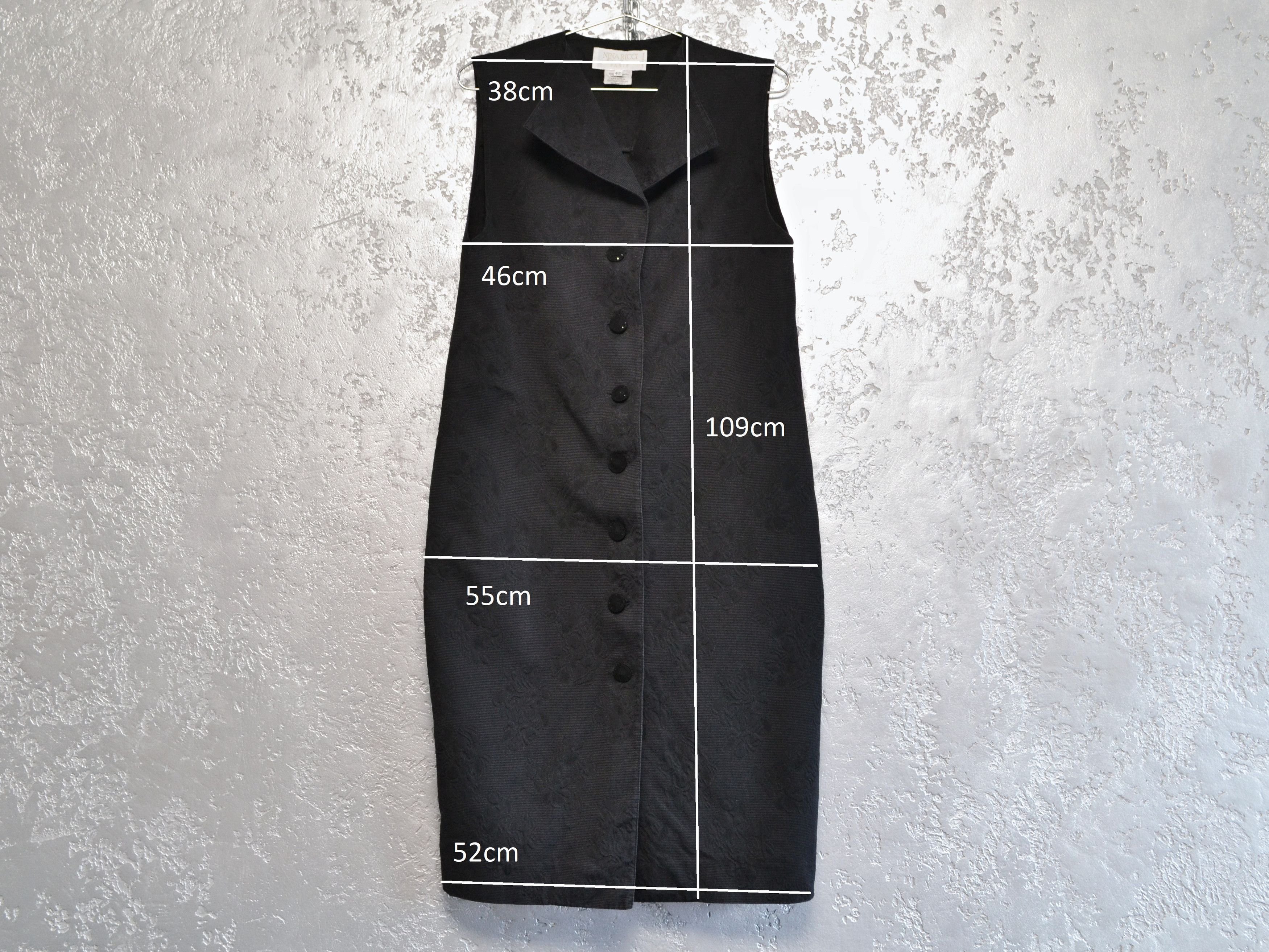 Nina Ricci NINA RICCI Vintage Black Cotton Dress Women’s Size 42 Size M / US 6-8 / IT 42-44 - 2 Thumbnail