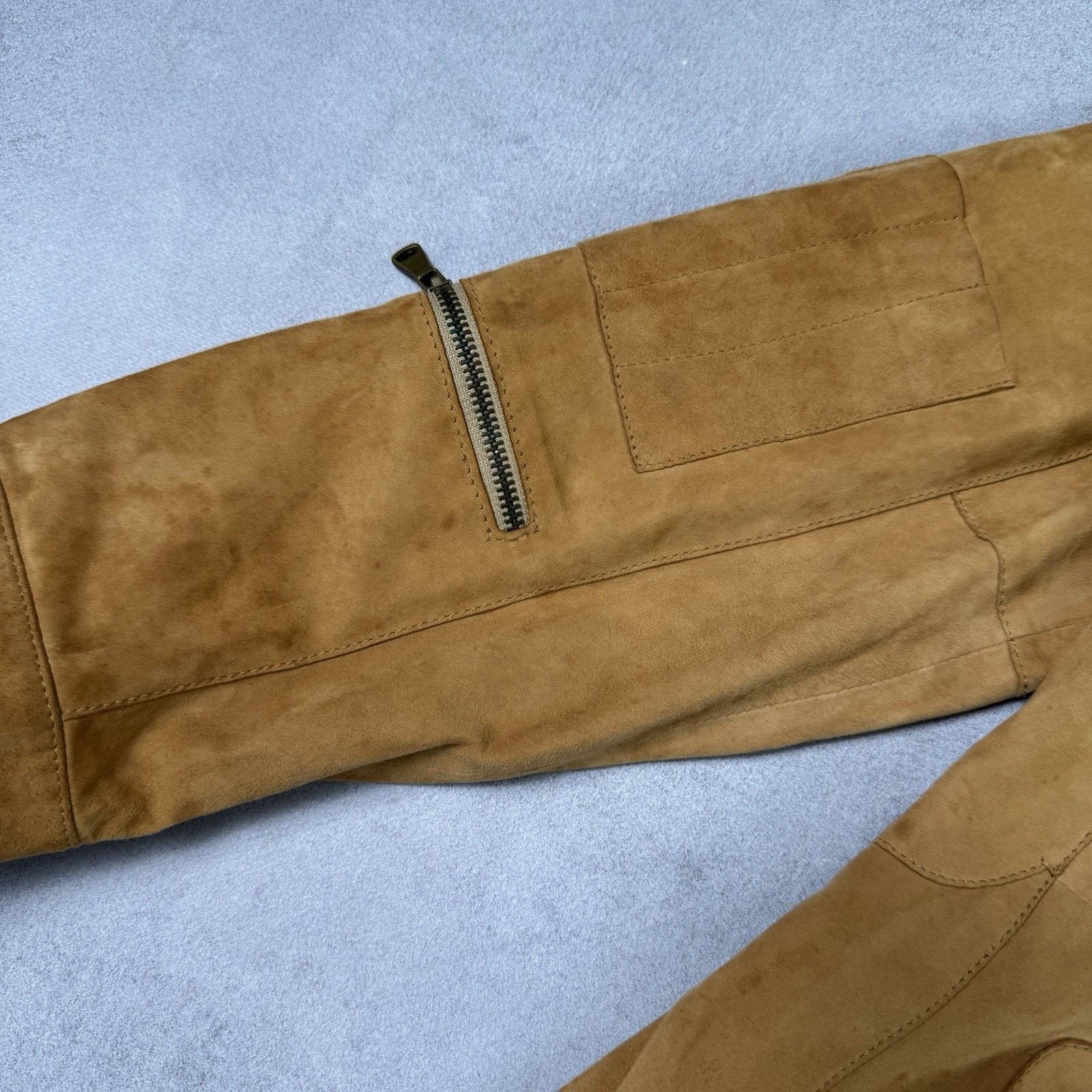 Dolce & Gabbana Dolce Gabbana Men Leather Suede Jacket Beige Size 50 Size US M / EU 48-50 / 2 - 9 Thumbnail