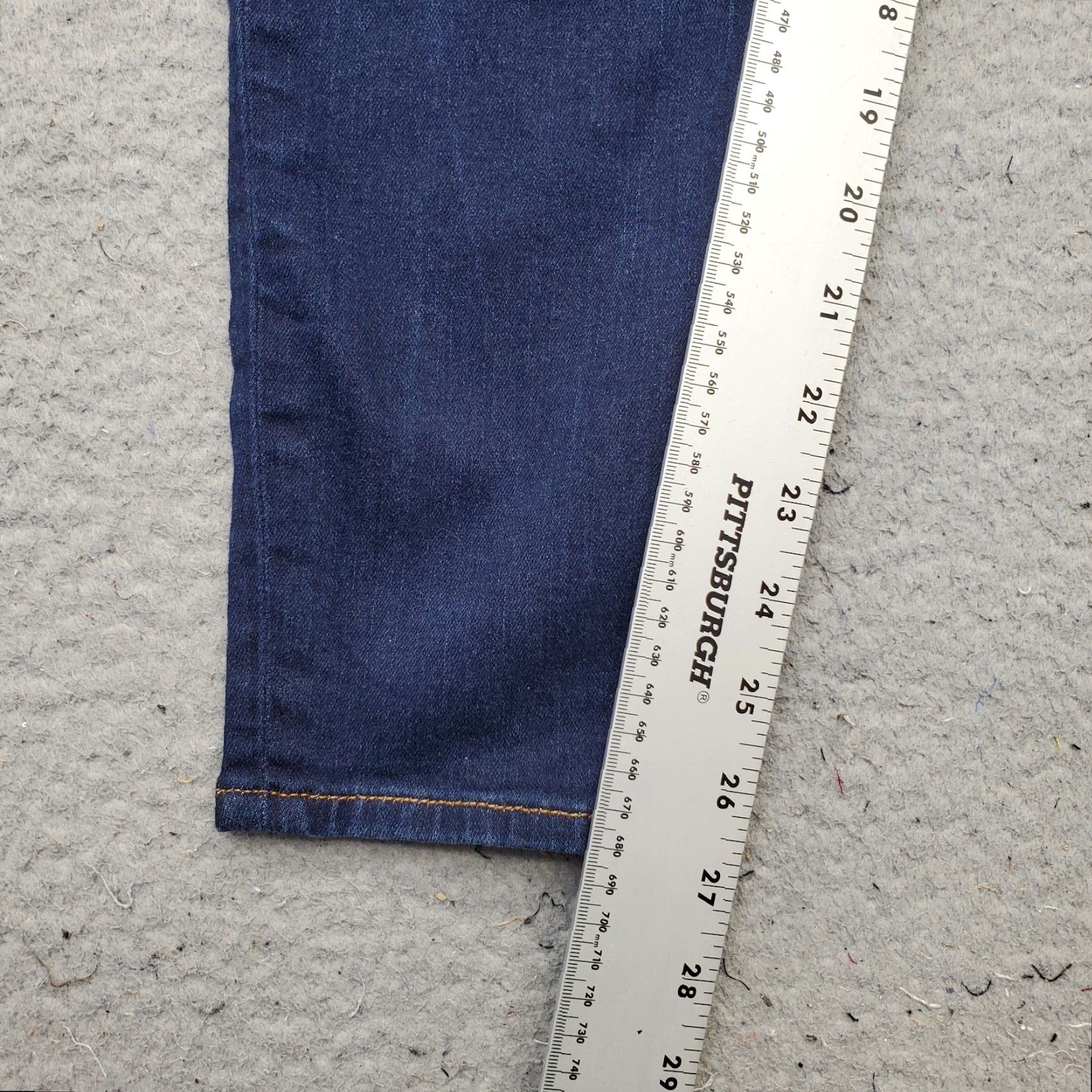 Hudson Hudson Womens Jeans 33 Blue Denim Stretch Mid Rise Skinny 5-Pocket Inseam 26.75" VINTAGE No Size 24" / US 00 / IT 34 - 4 Thumbnail