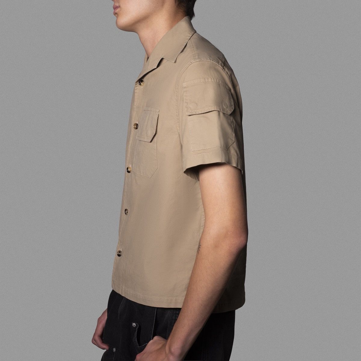 Bottega Veneta Tan cotton shirt Size US M / EU 48-50 / 2 - 4 Thumbnail