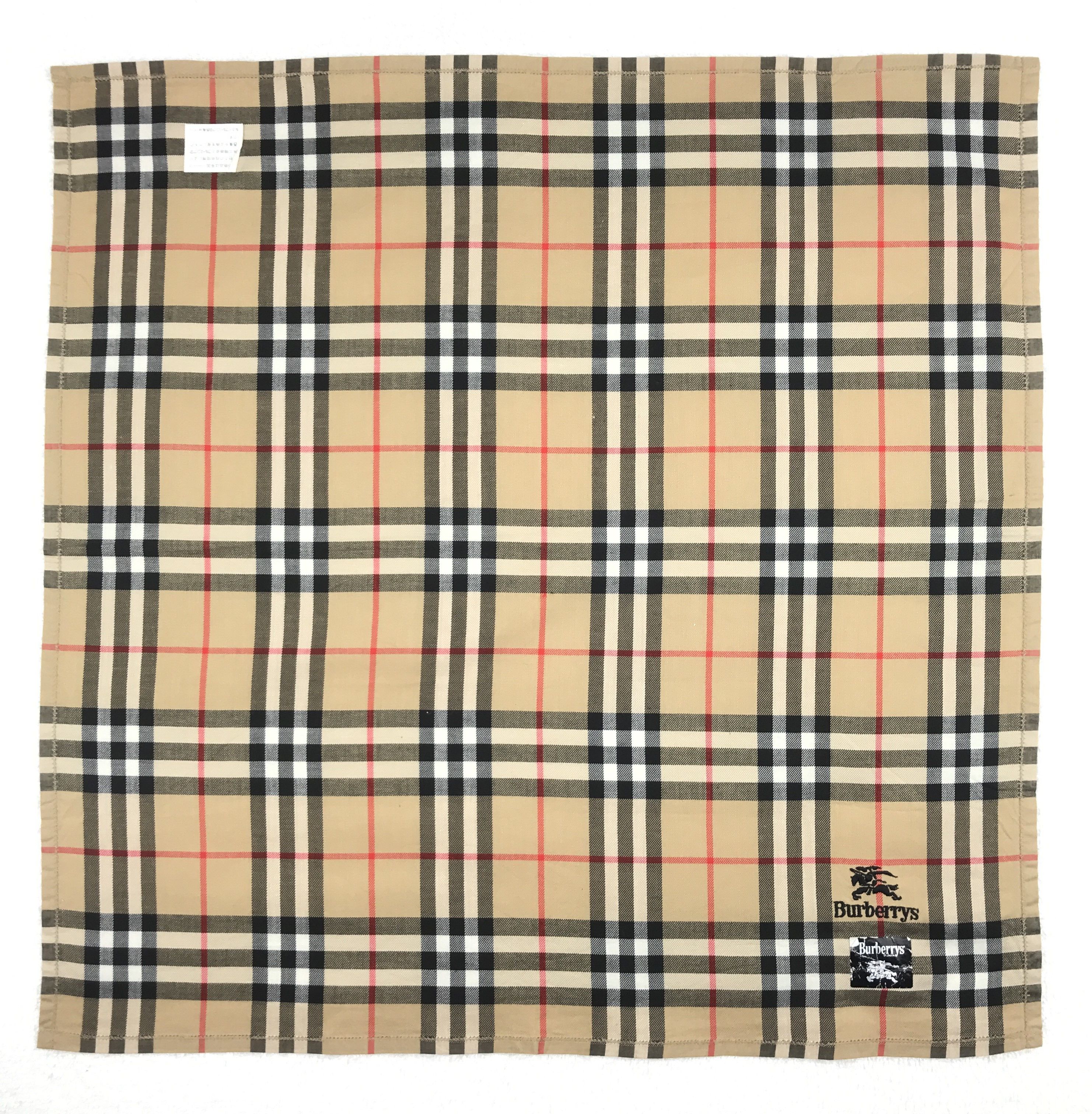 Burberry × Vintage Vintage Burberry Nova Check Bandana Neckerchief Handkerchief Size ONE SIZE - 1 Thumbnail