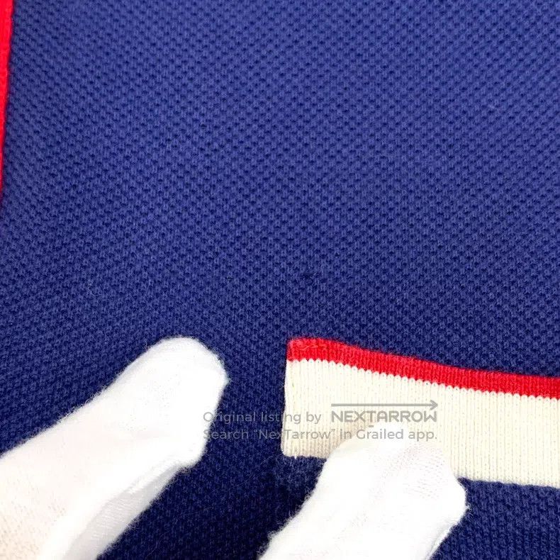 Gucci Gucci Dark Blue Logo Embroidery Cotton Lapel Single-breast Size US XL / EU 56 / 4 - 8 Thumbnail