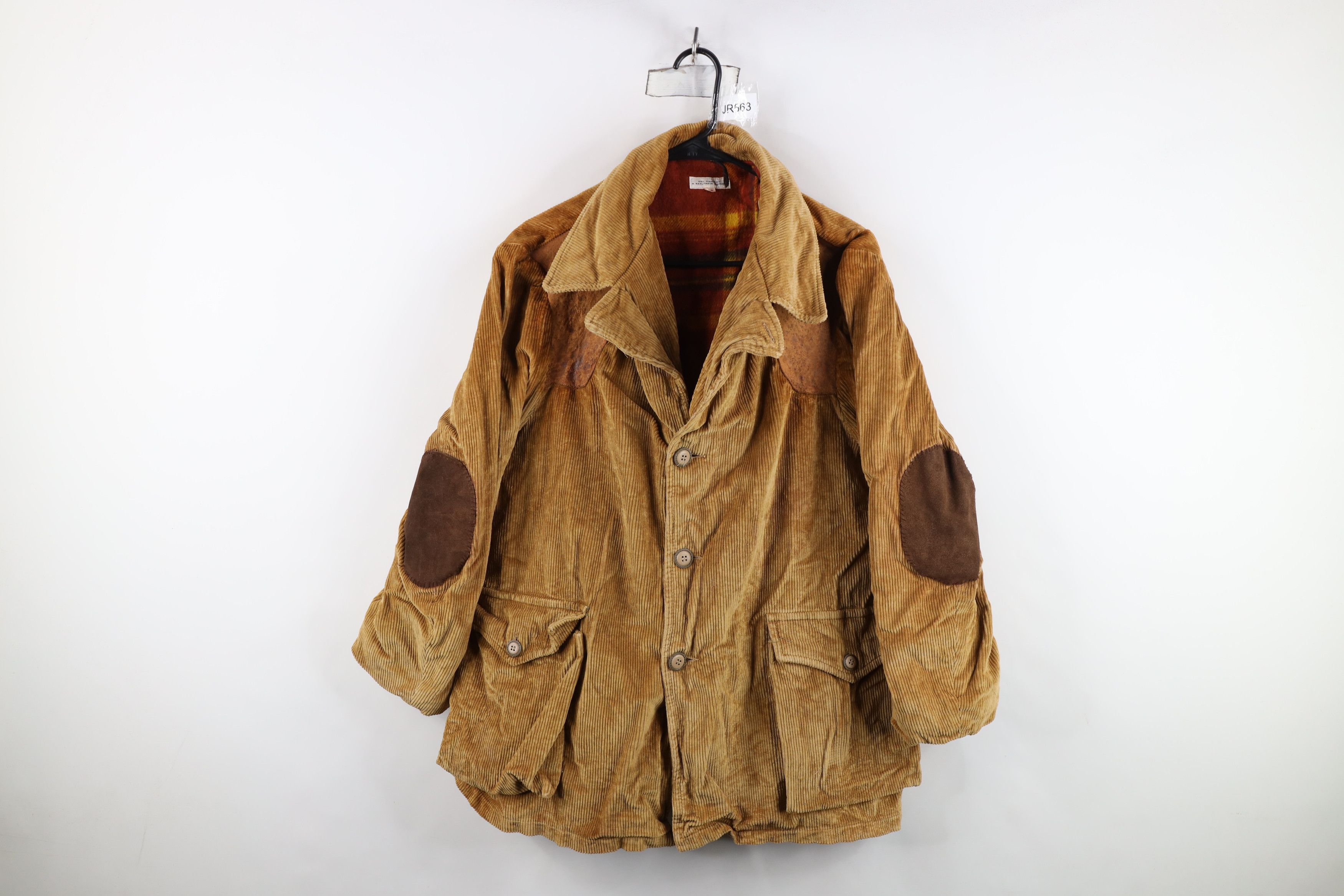 Vintage Vintage 60s Streetwear Corduroy Hunting Jacket Coat USA Size US XXL / EU 58 / 5 - 1 Thumbnail