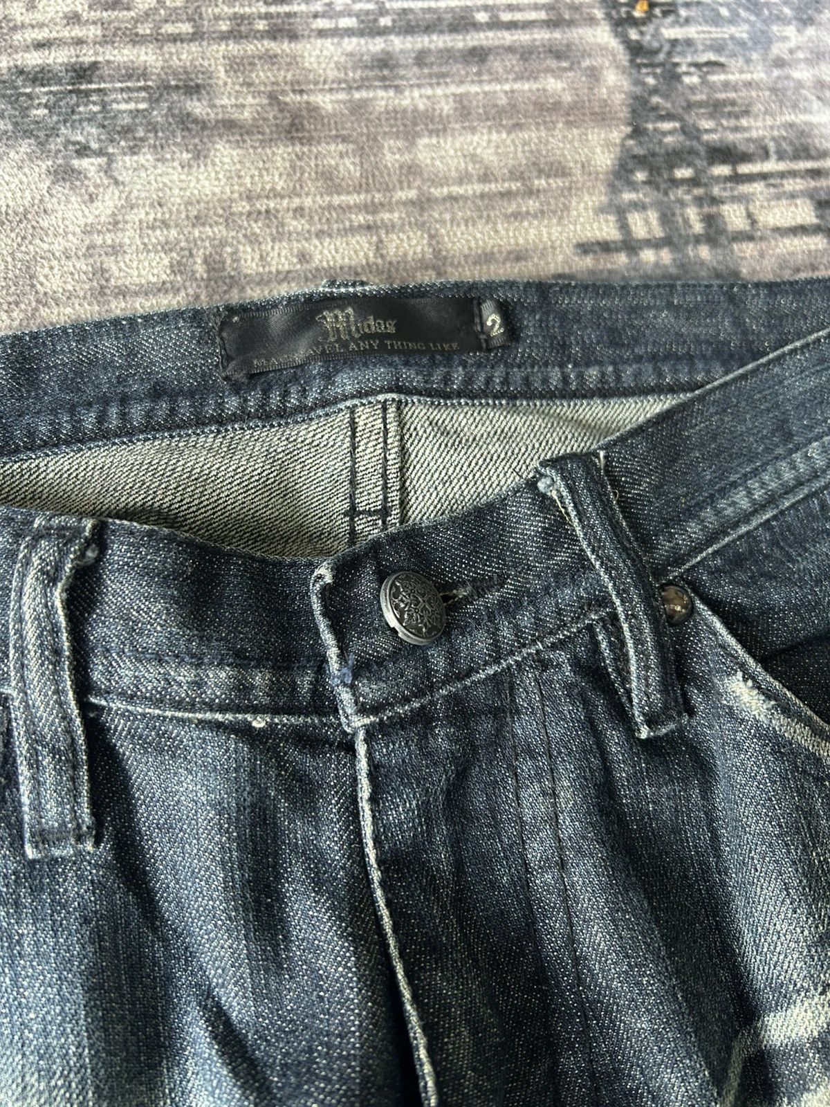 If Six Was Nine Midas Flared Punk Mudwash Jeans Size US 32 / EU 48 - 15 Thumbnail