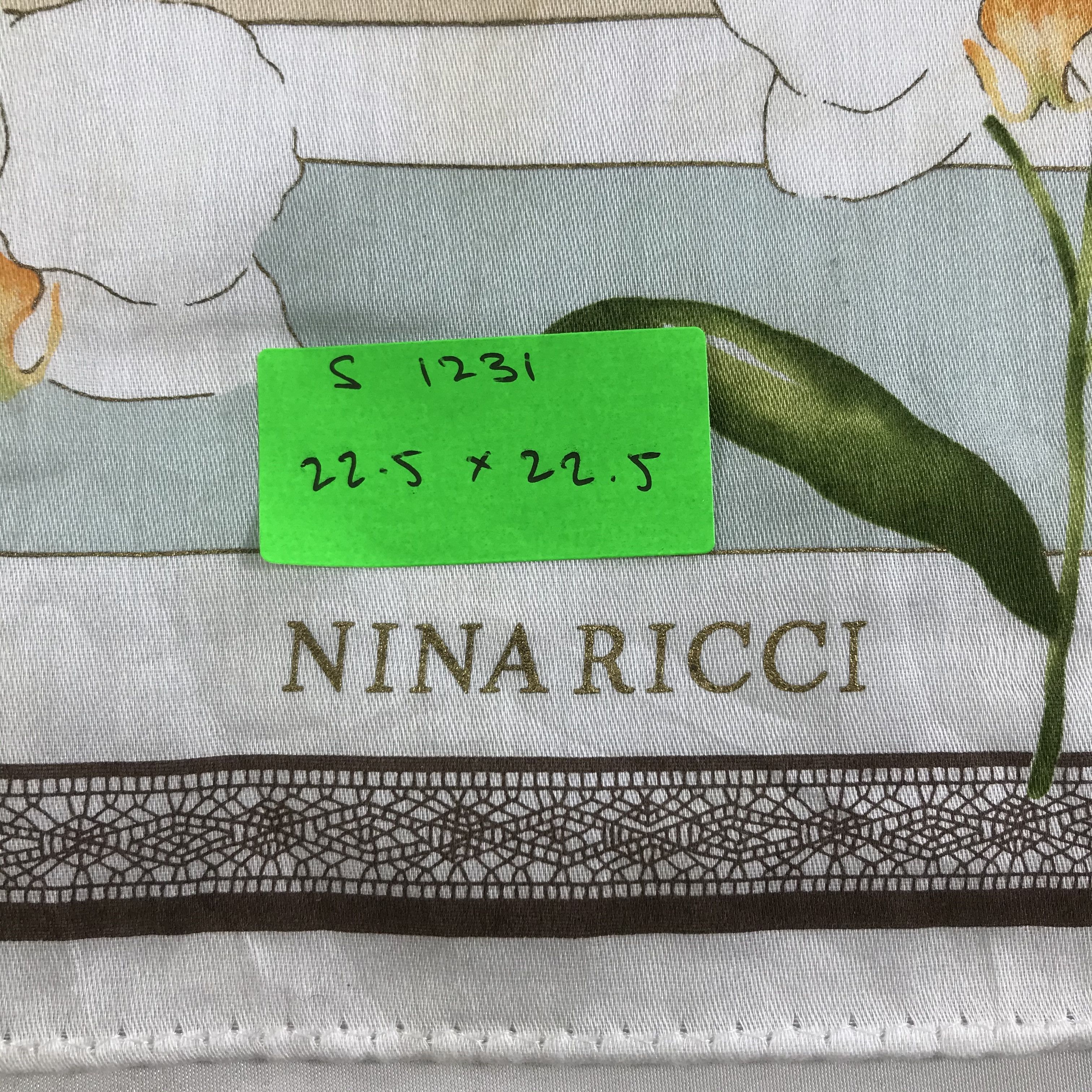 Nina Ricci × Vintage Nina Ricci Bandana / Handkerchief / Neckerchief - S1231 Size ONE SIZE - 5 Thumbnail