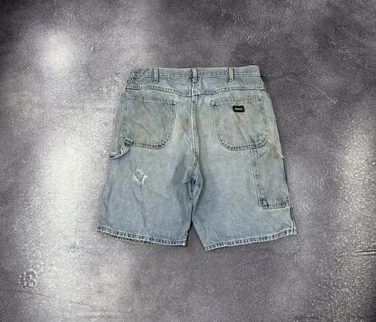 Dickies × Vintage Vintage Dickies USA Distressed Denim Baggy Shorts Jorts Size US 38 / EU 54 - 1 Thumbnail
