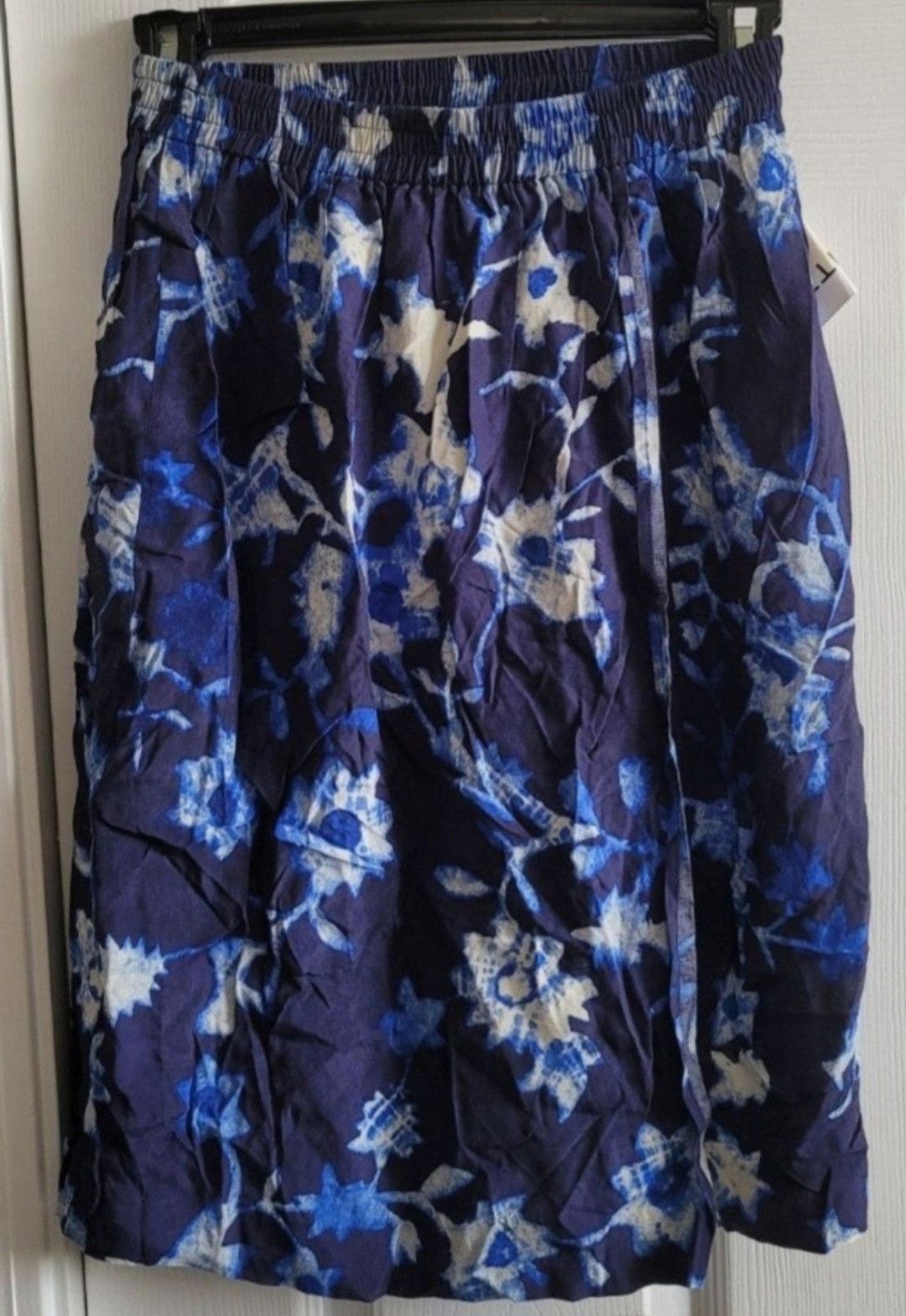 Other NWT Vittadini Sport Blue Floral Skirt Swim Cover Up Size M Size 28" / US 6 / IT 42 - 2 Thumbnail