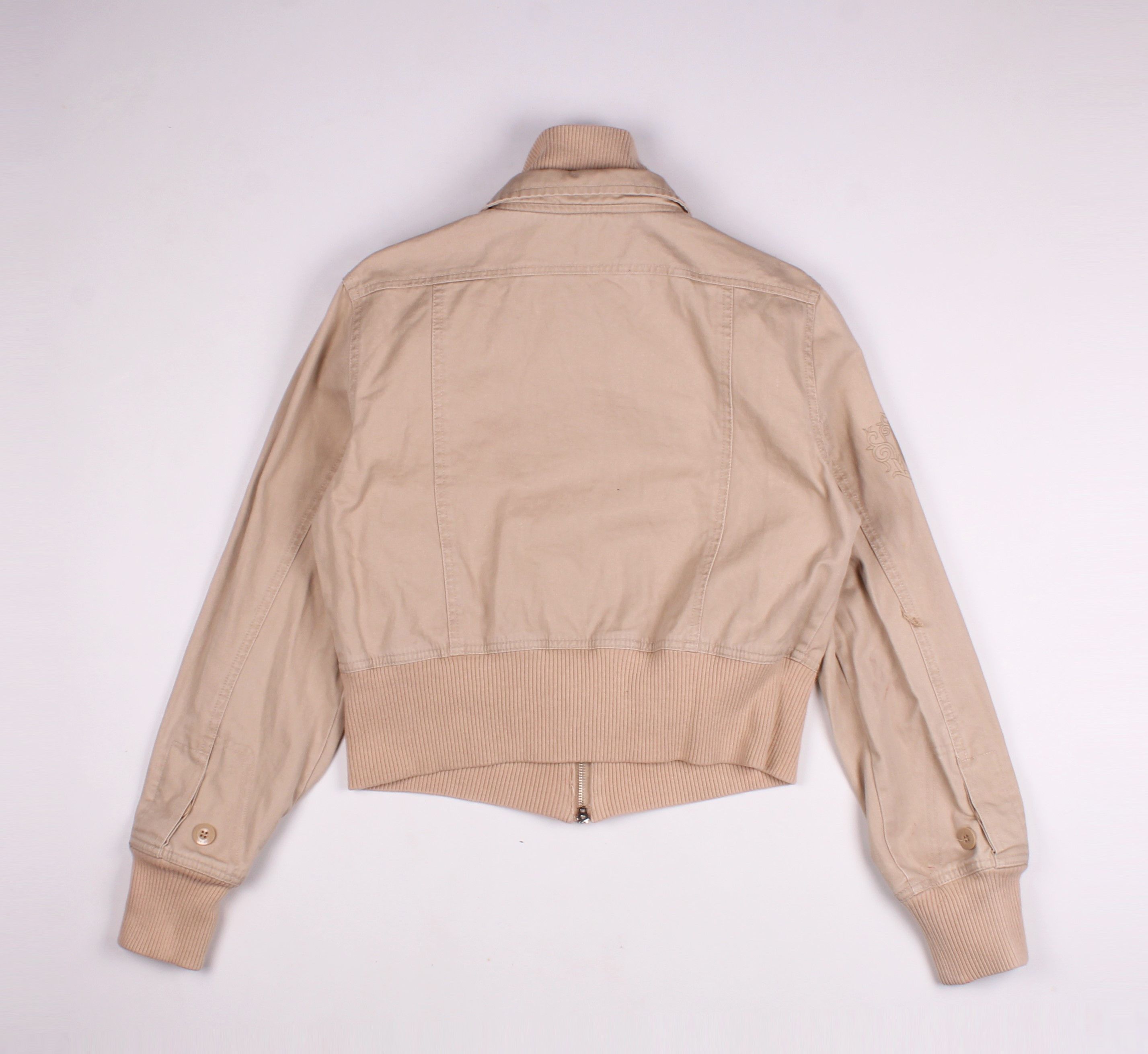 Abercrombie & Fitch × Vintage Vintage Abercrombie & Fitch Y2K Tan Jacket Size M / US 6-8 / IT 42-44 - 8 Thumbnail