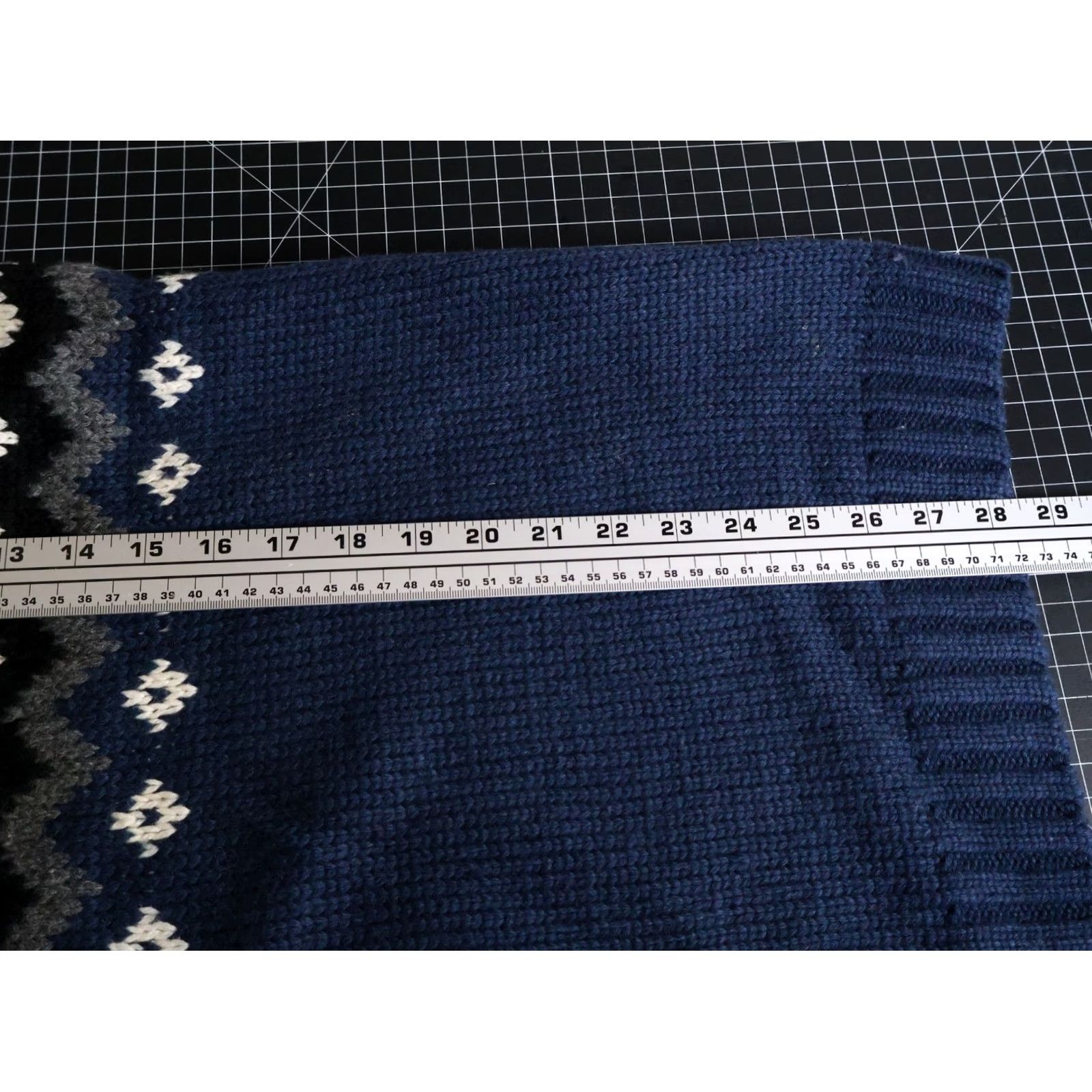 Route 66 VINTAGE Route 66 Sweater Geometric Crew Neck Knit Heavyweight Wool Blend Blue Large Mens Size US L / EU 52-54 / 3 - 6 Thumbnail