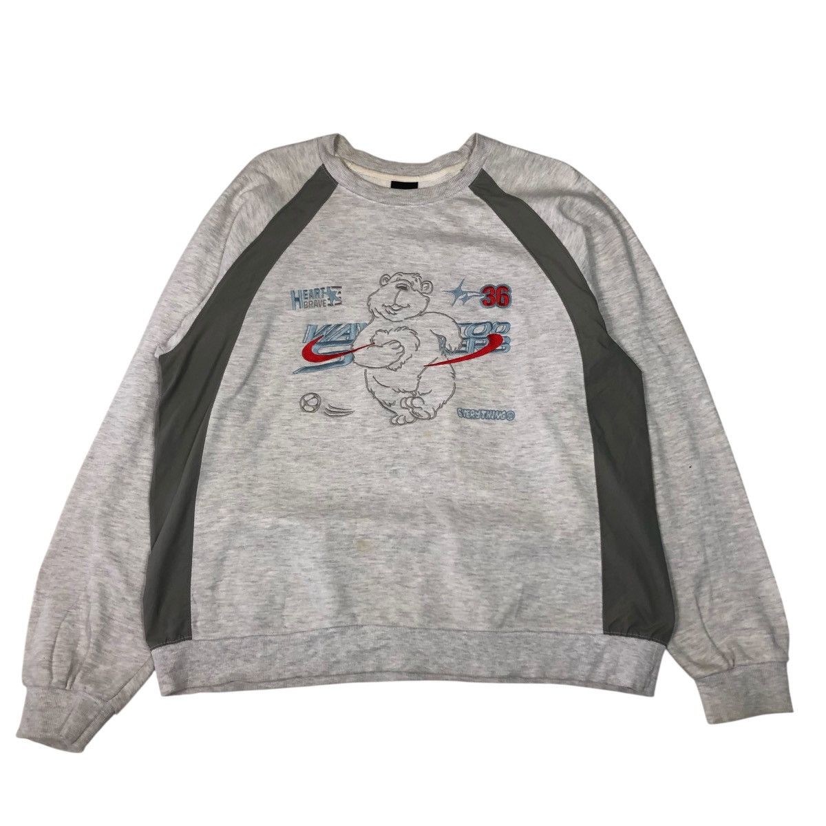 Japanese Brand 📌Vintage Sweatshirt Crewneck Big Logo Bear Embroidery Size US M / EU 48-50 / 2 - 1 Thumbnail