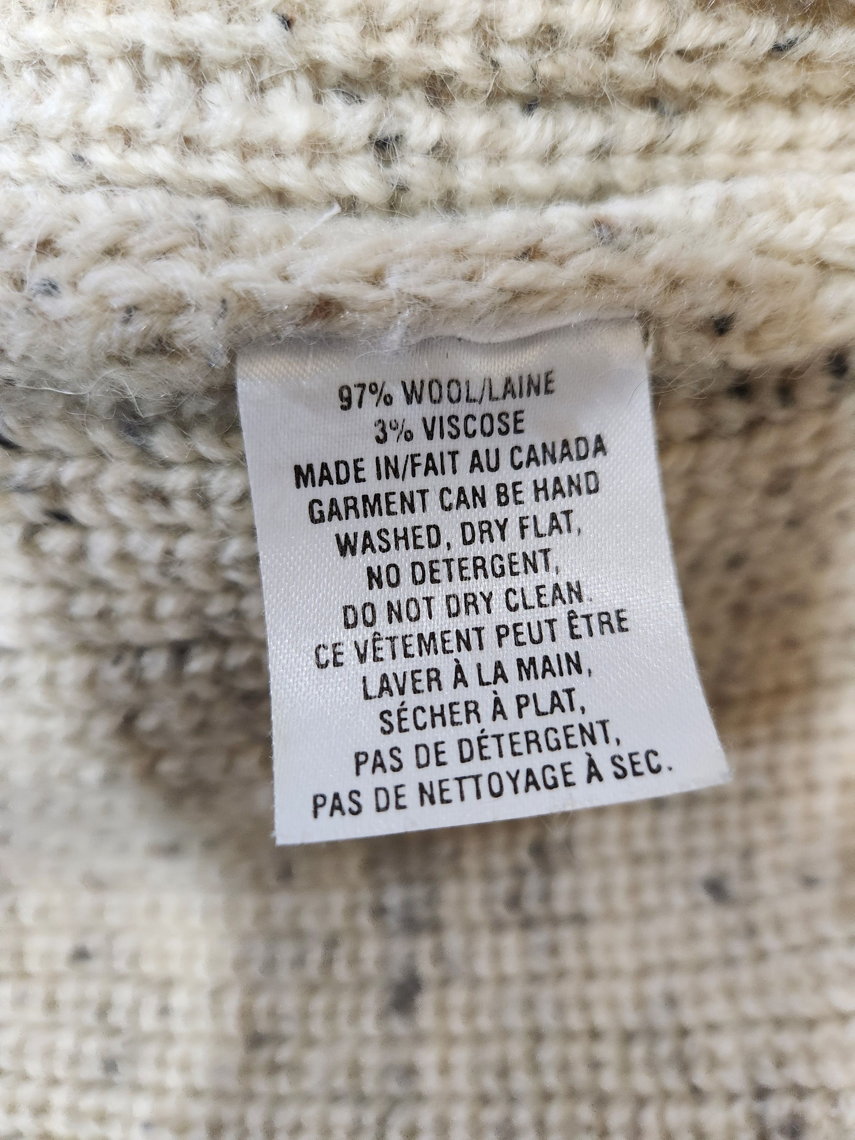 Epaulet Heirloom Ecru Nep Hooded Wool Cardigan Size US S / EU 44-46 / 1 - 10 Thumbnail