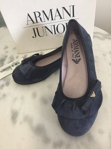 Armani BNIB Armani Junior Toddler Girls Suede Designer Shoes Sz 31 Size US 8 / IT 38 - 8 Thumbnail
