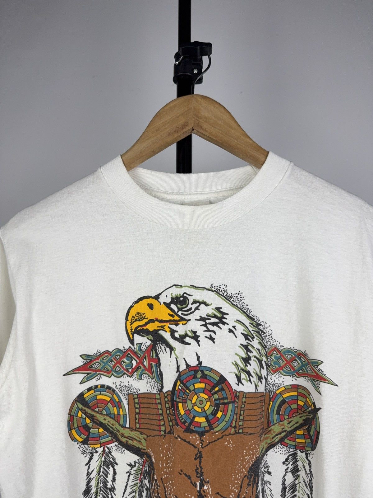 Vintage Vintage 90s Big Logo USA Native Eagle Y2K Animal Tee Shirt Size US M / EU 48-50 / 2 - 2 Thumbnail