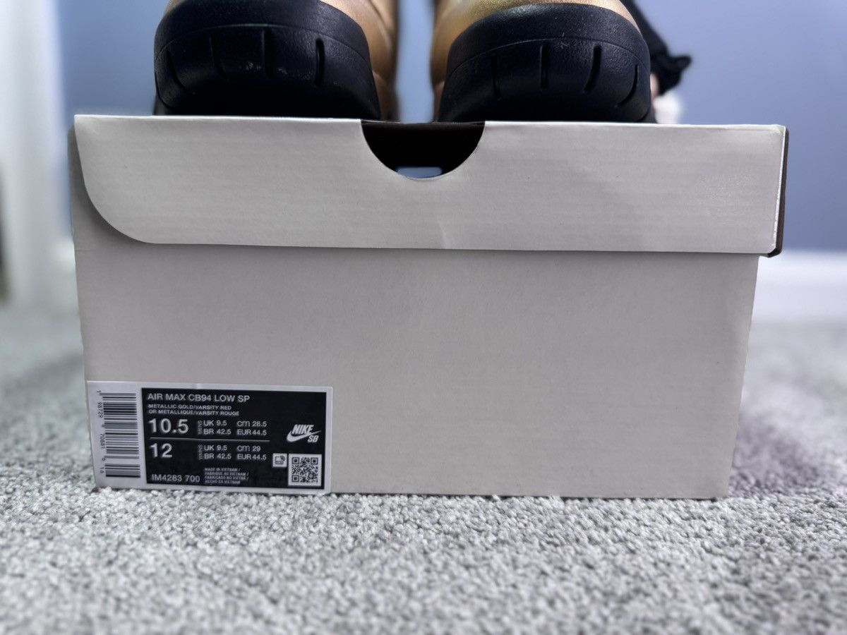 Supreme Nike SB Supreme Air Max CB94 Low Metallic Gold DS 10.5 New! Size US 10.5 / EU 43-44 - 7 Thumbnail