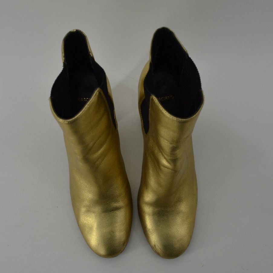 Other Marciano Pmeilana Womens Size 9 Gold Metallic Chelsea Boots Size US 9 / IT 39 - 8 Thumbnail