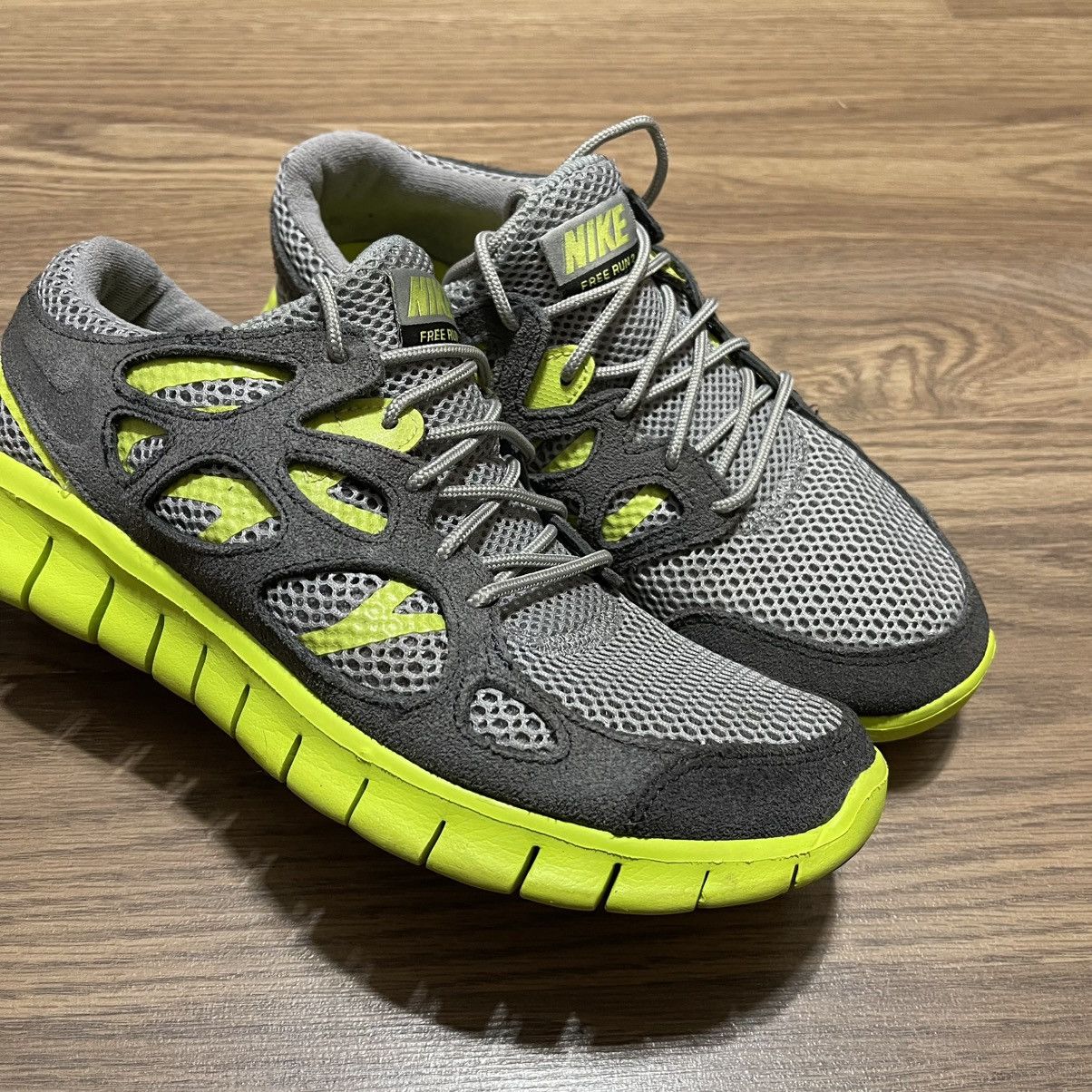Nike 2012 Nike free run 2 grey green Size US 8 / EU 41 - 3 Thumbnail
