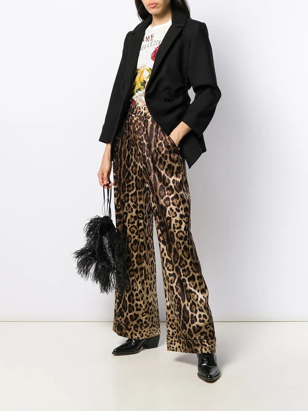 Dolce & Gabbana o1y0925 Leopard-Print Sweatpant in Light Brown Size 26" / US 2 / IT 38 - 4 Thumbnail