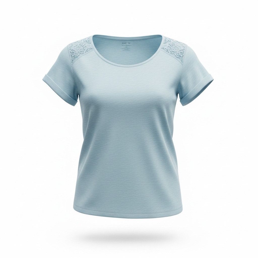 Banana Republic Gap Easy Tee Light Blue Short Sleeve Top Women’s XS (0–2) Size XS / US 0-2 / IT 36-38 - 1 Thumbnail