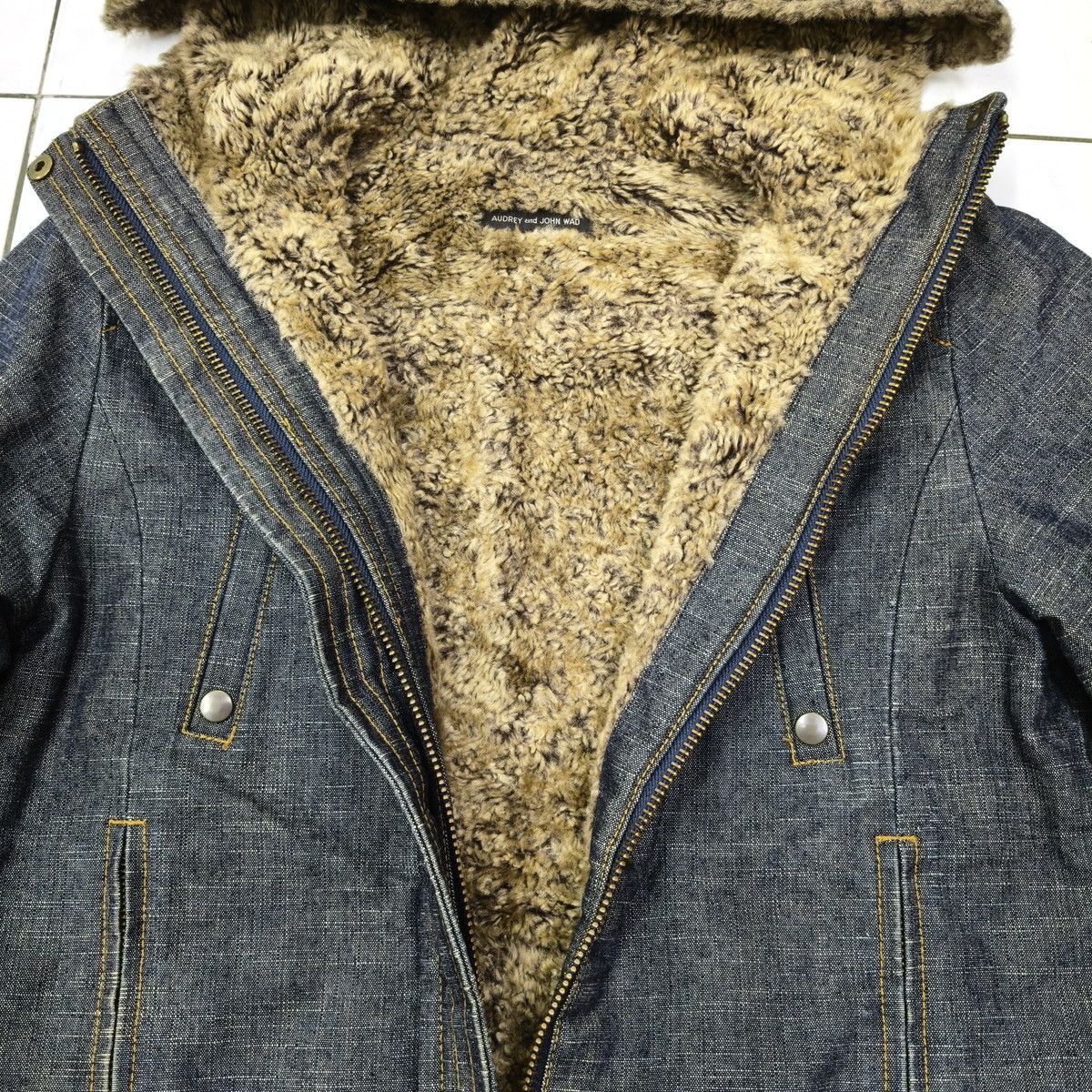 Japanese Brand Japanese Audrey and John Wad Heavy Denim Twill Jacket Hooded Size US M / EU 48-50 / 2 - 11 Thumbnail