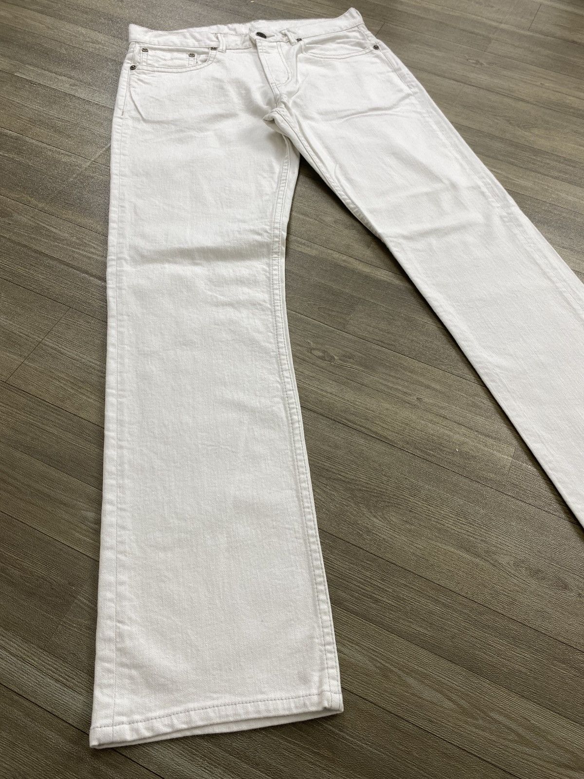 Burberry Vintage Burberry London White Straight Jeans Luxury Size US 30 / EU 46 - 3 Thumbnail