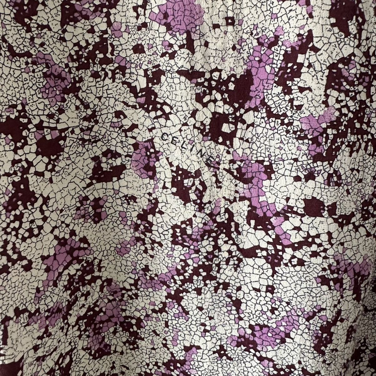 Celine Celine Sakura Snake Print Silk Button Dress Size L / US 10 / IT 46 - 8 Thumbnail