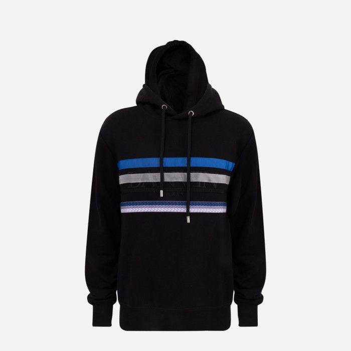 o1w1db10124 Curb Cotton Sweatshirt Hoodie in Black