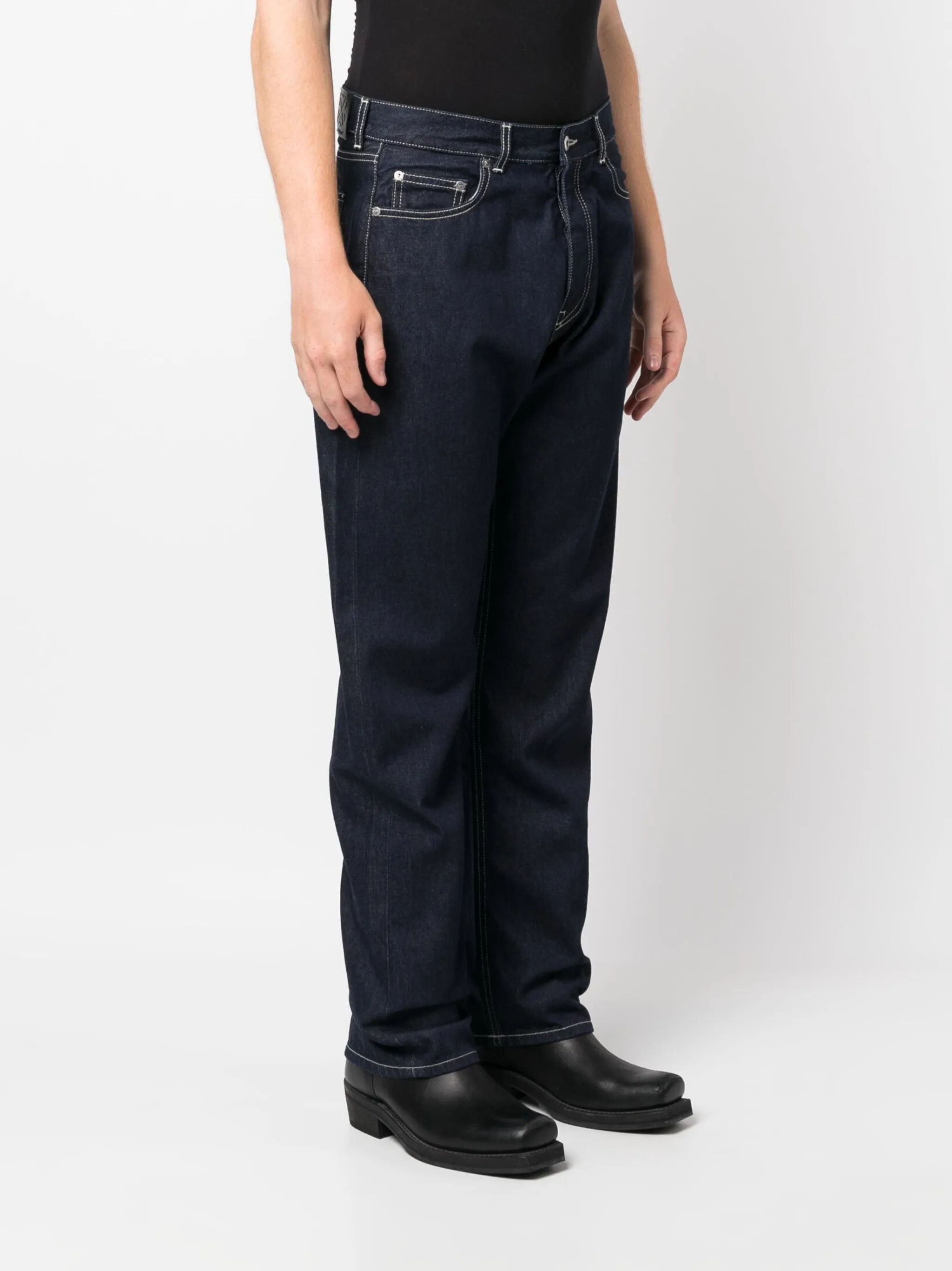 Off-White o1y0225 Logo Denim Pant in Blue Size US 28 / EU 44 - 3 Thumbnail