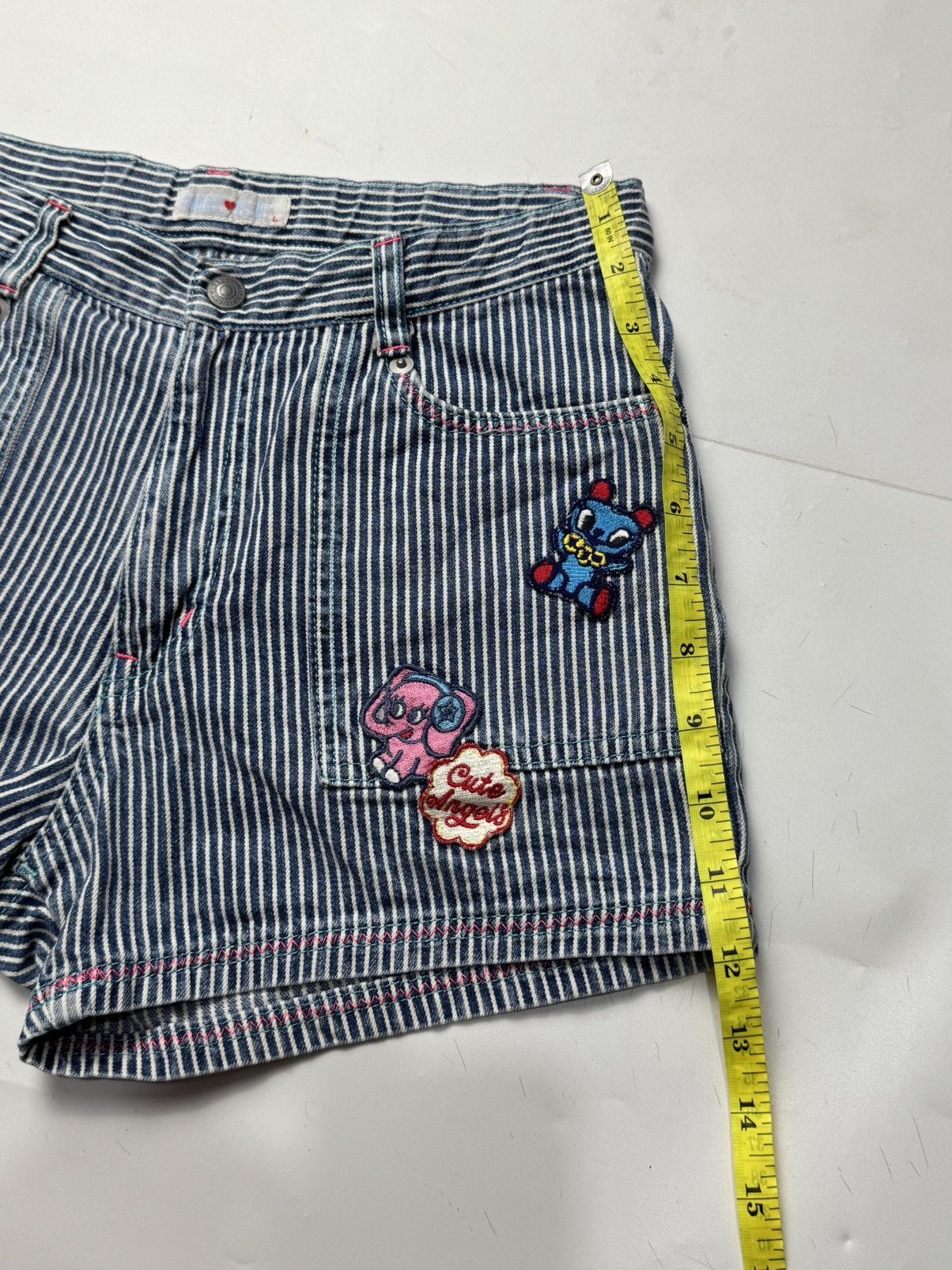 Angel Blue × Hysteric Glamour × Japanese Brand Angle Blue Y2K Hickory Pants Size 28" / US 6 / IT 42 - 8 Thumbnail